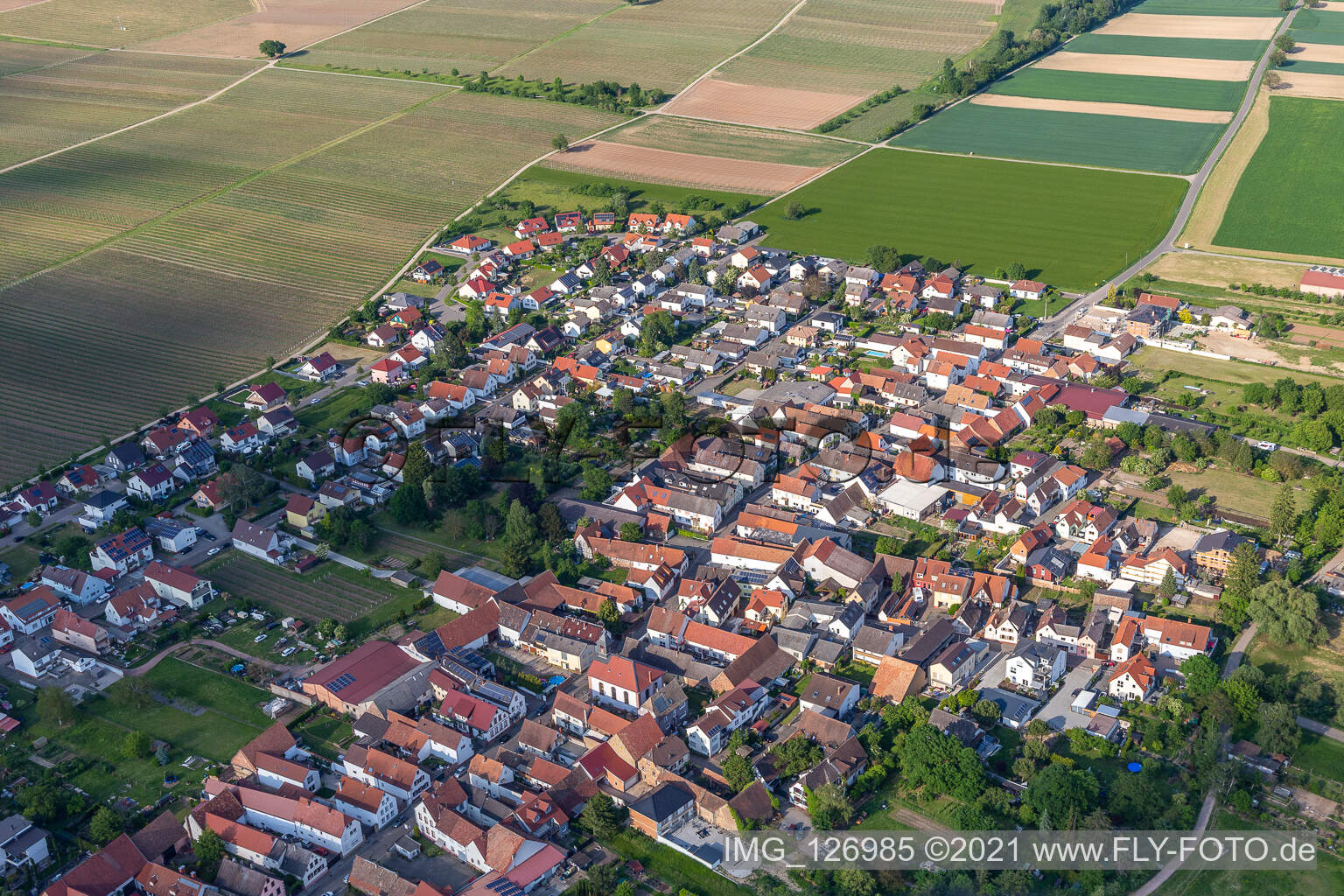 Quartier Duttweiler in Neustadt an der Weinstraße dans le département Rhénanie-Palatinat, Allemagne d'en haut