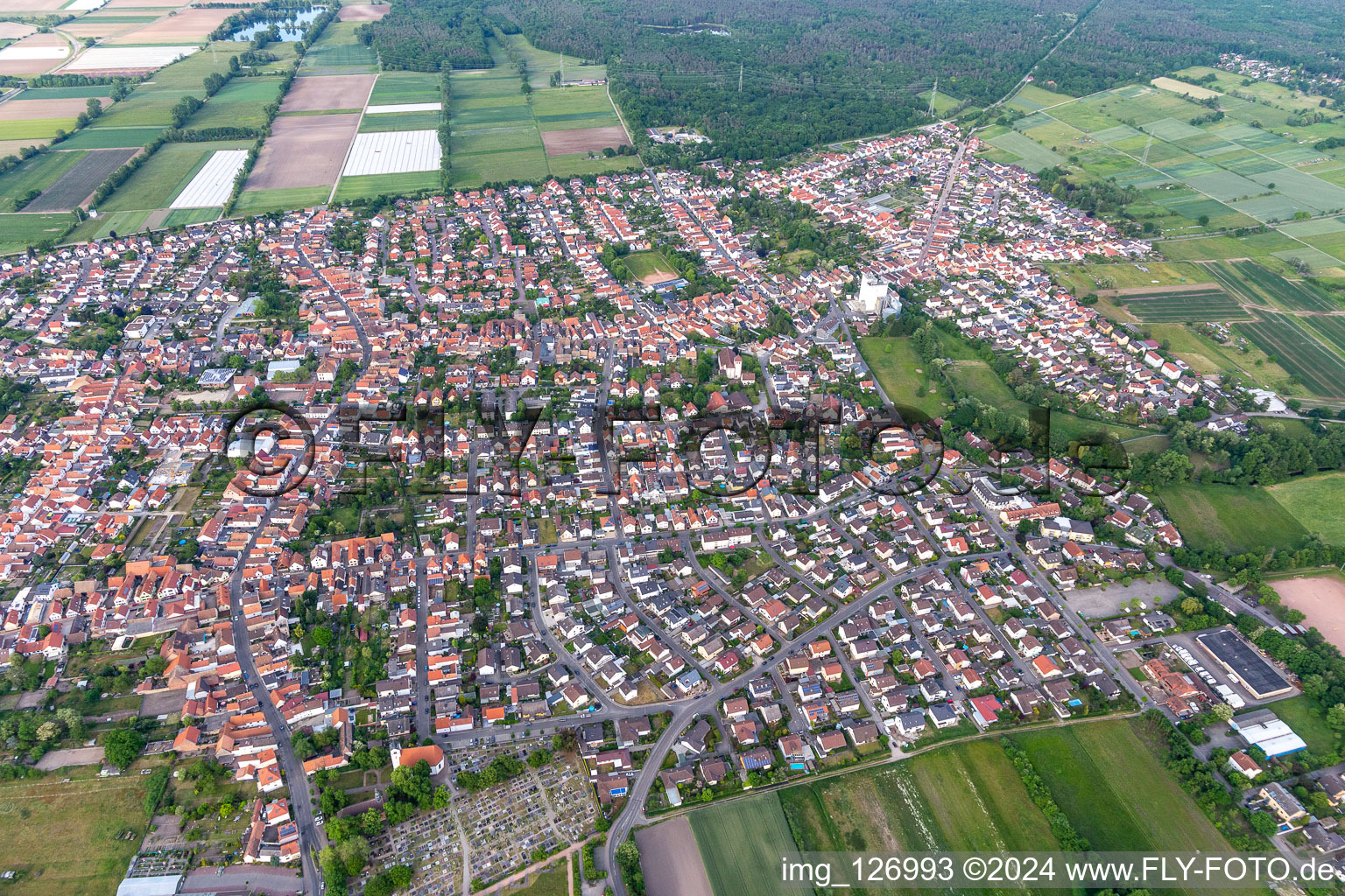 Photographie aérienne de Quartier Iggelheim in Böhl-Iggelheim dans le département Rhénanie-Palatinat, Allemagne