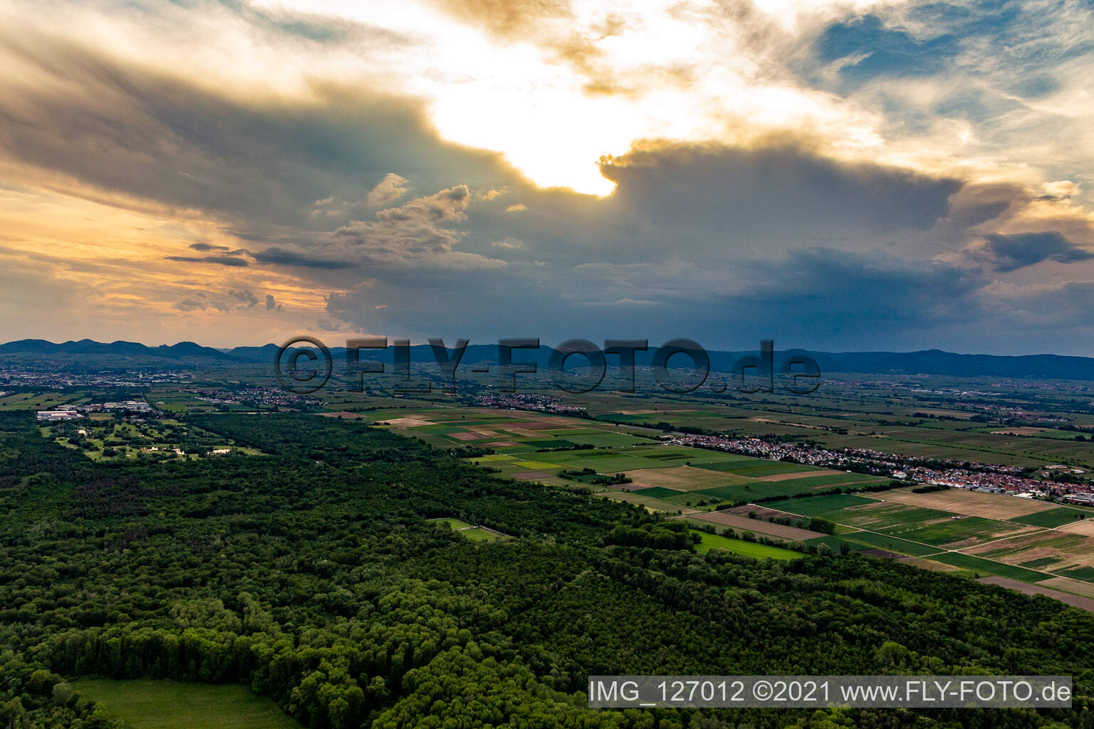 Vue aérienne de Quartier Dreihof in Essingen dans le département Rhénanie-Palatinat, Allemagne