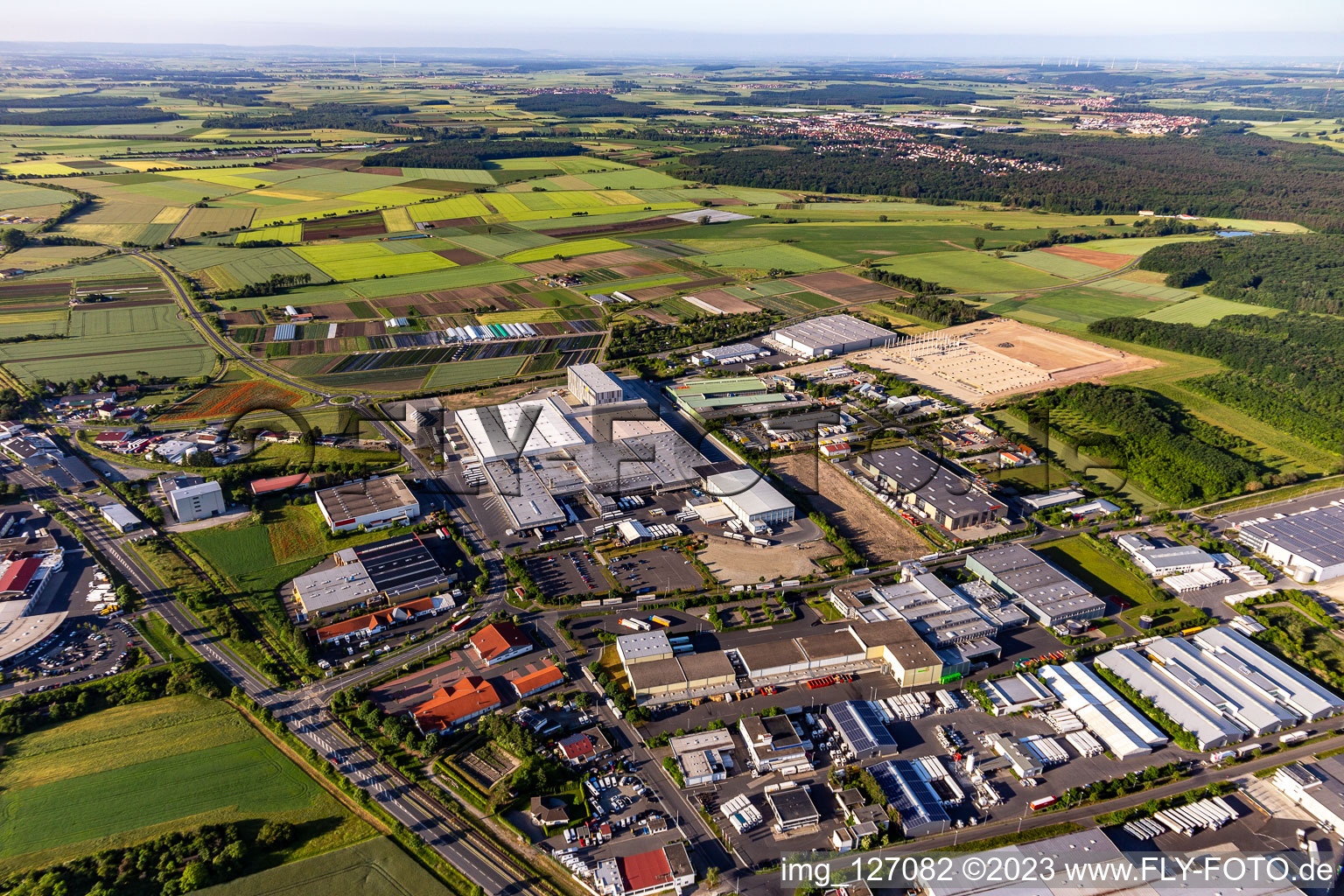 Gochsheim dans le département Bavière, Allemagne hors des airs