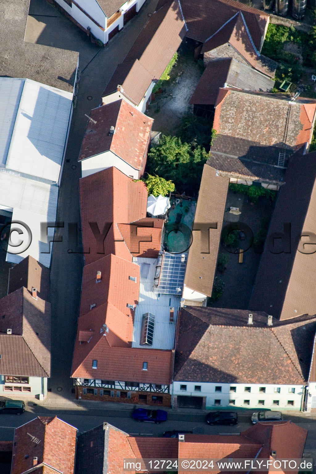 Großkarlbach dans le département Rhénanie-Palatinat, Allemagne d'en haut