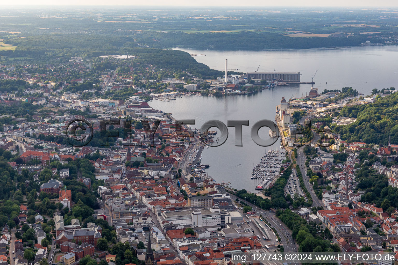 Photographie aérienne de Gué à Flensburg dans le département Schleswig-Holstein, Allemagne