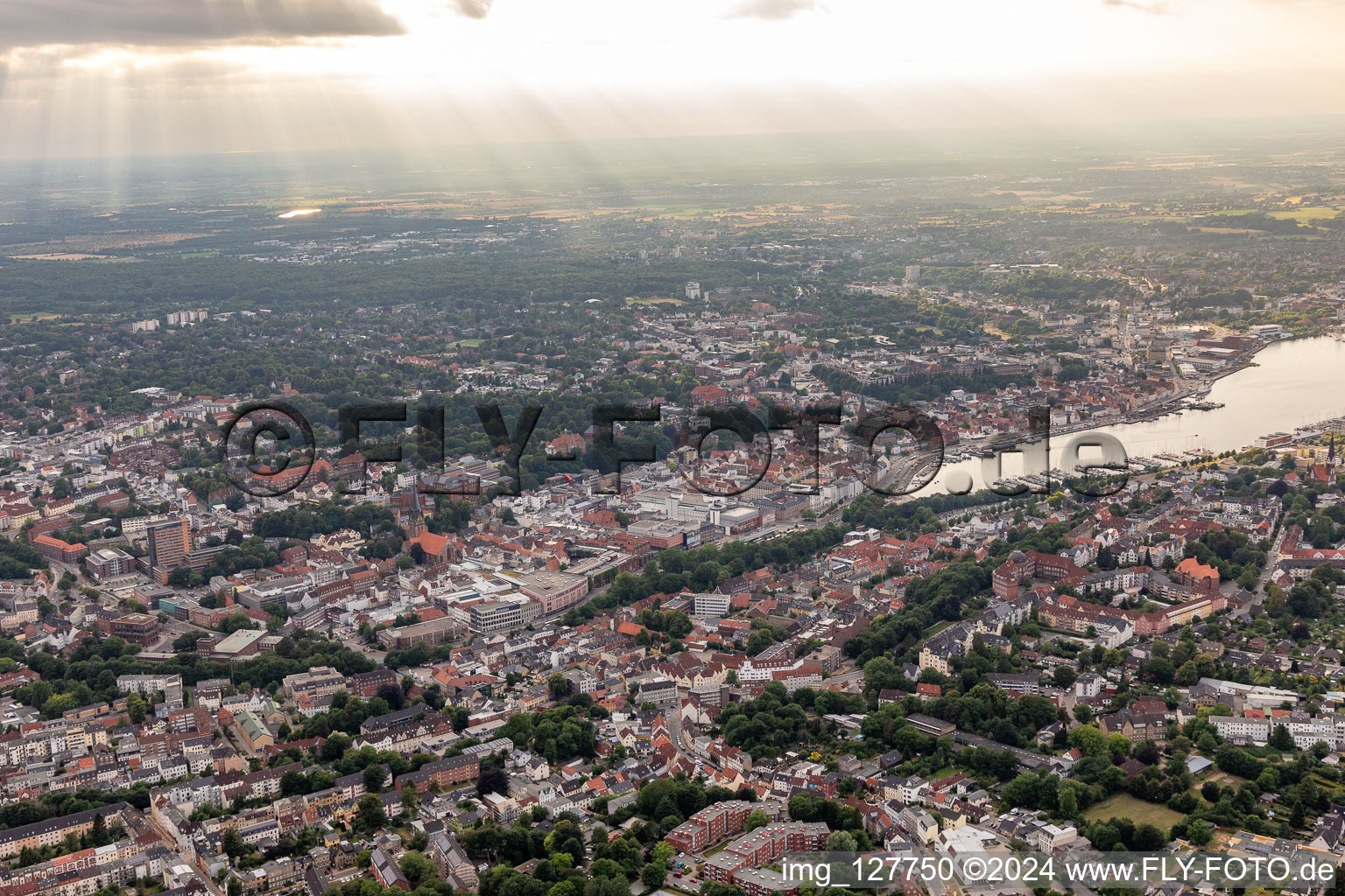 Vue aérienne de Quartier Bredeberg in Flensburg dans le département Schleswig-Holstein, Allemagne