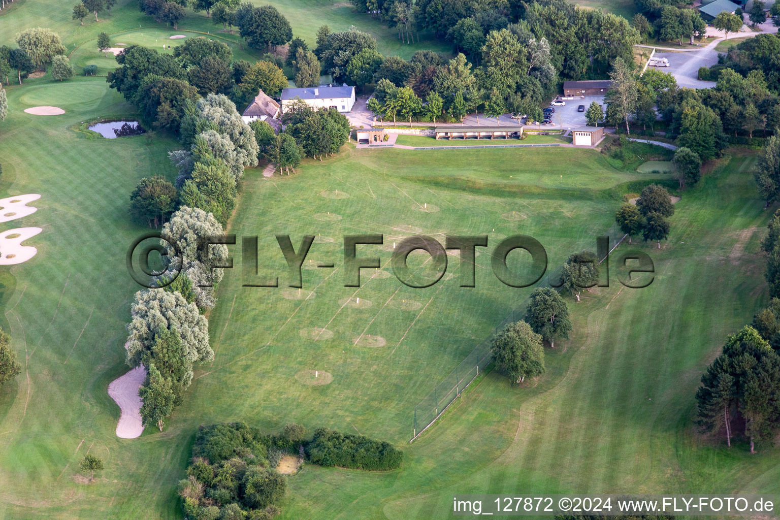 Photographie aérienne de Förde Golf Club eV Glücksburg à le quartier Bockholm in Glücksburg dans le département Schleswig-Holstein, Allemagne