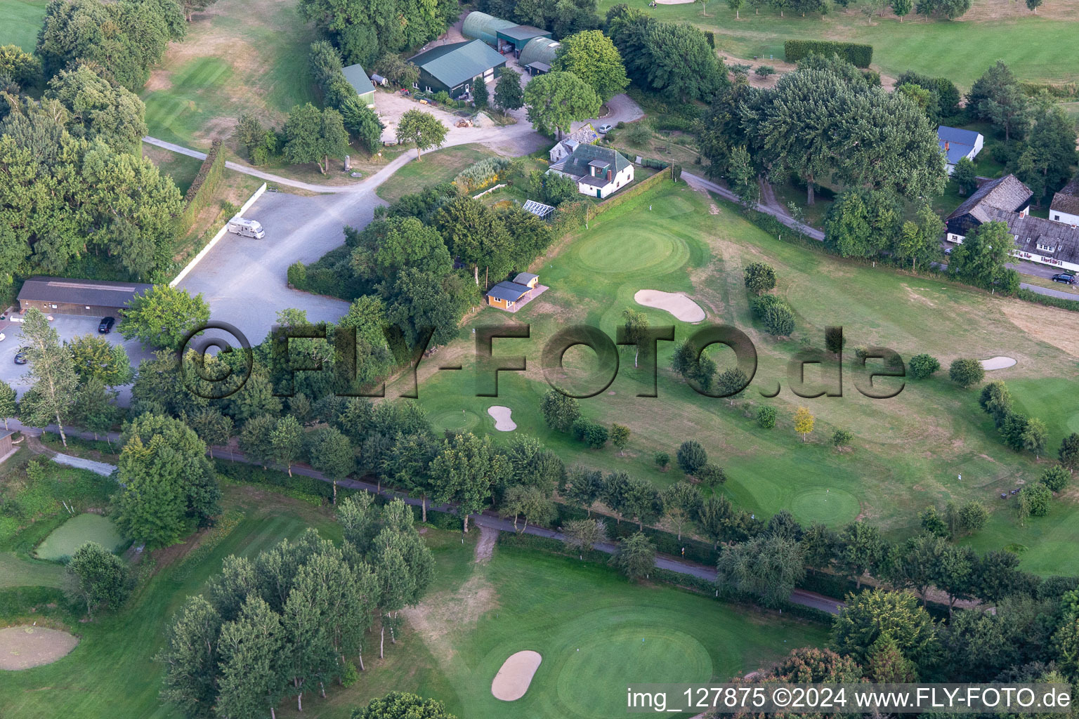 Förde Golf Club eV Glücksburg à le quartier Bockholm in Glücksburg dans le département Schleswig-Holstein, Allemagne hors des airs