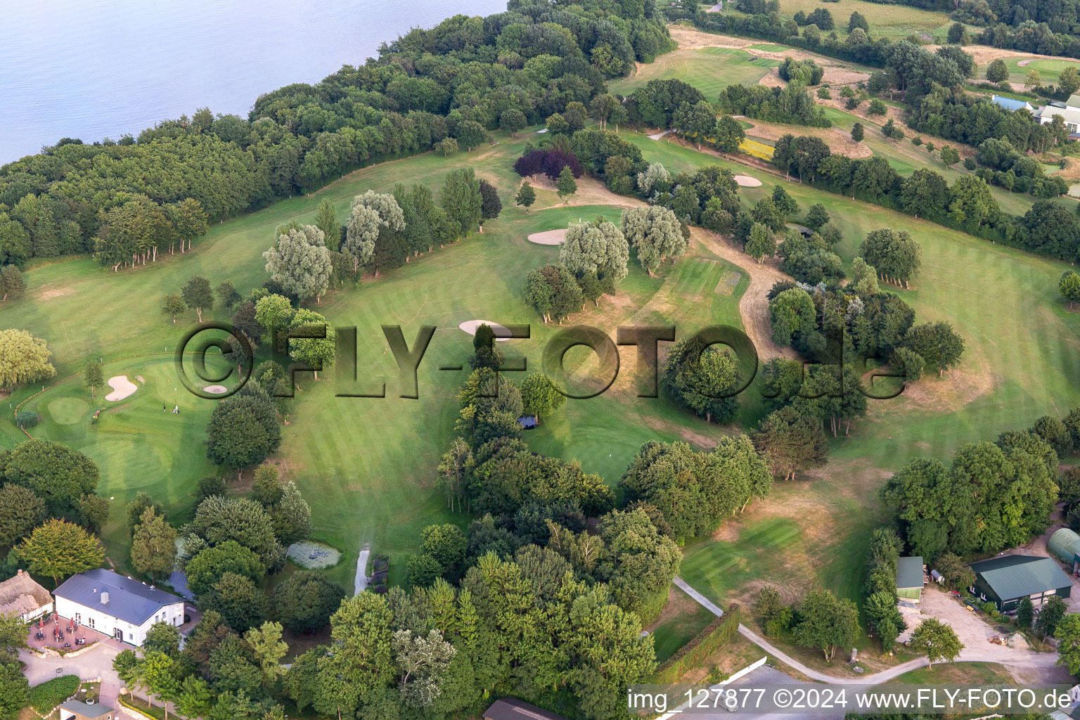 Förde Golf Club eV Glücksburg à le quartier Bockholm in Glücksburg dans le département Schleswig-Holstein, Allemagne depuis l'avion