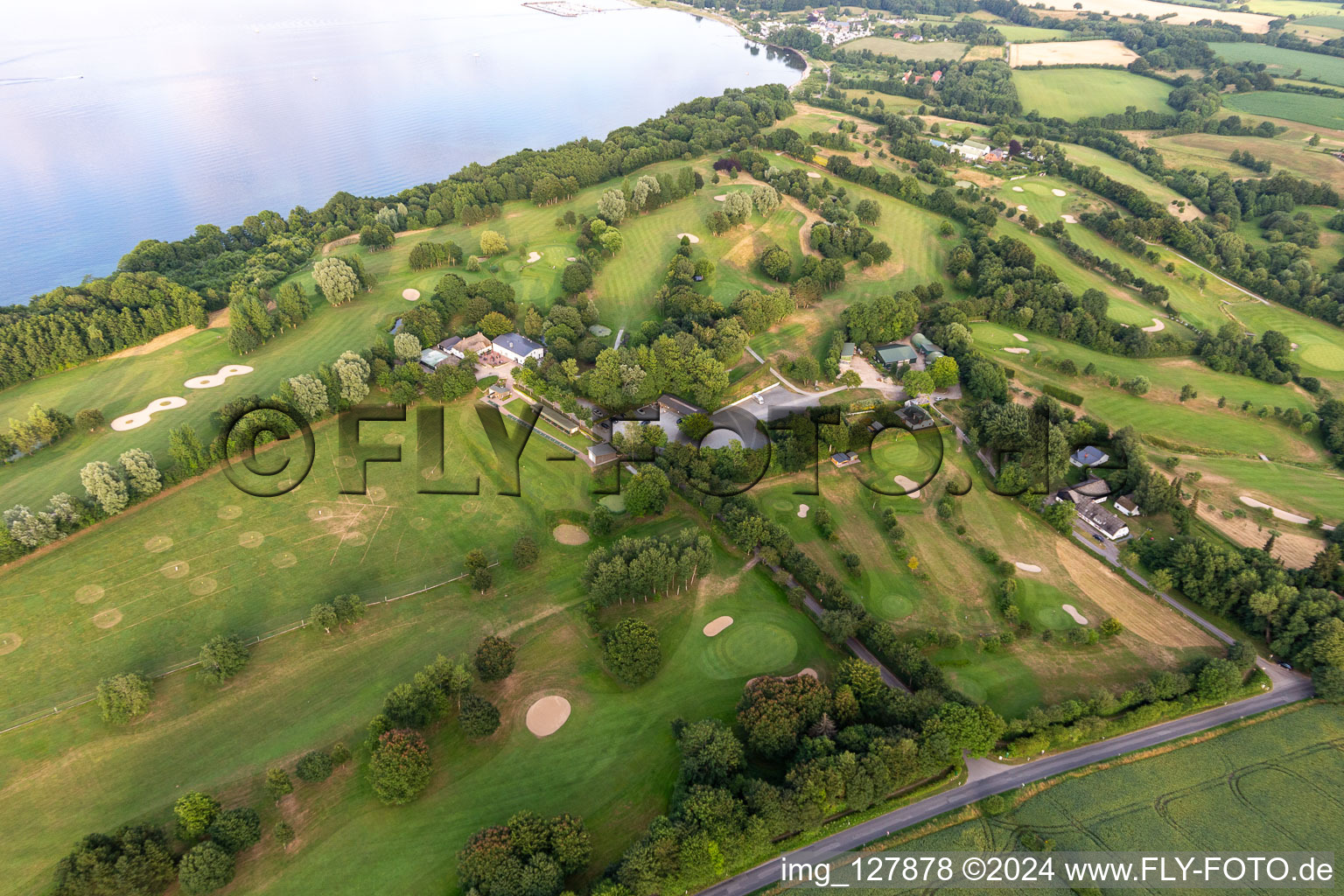 Vue d'oiseau de Förde Golf Club eV Glücksburg à le quartier Bockholm in Glücksburg dans le département Schleswig-Holstein, Allemagne