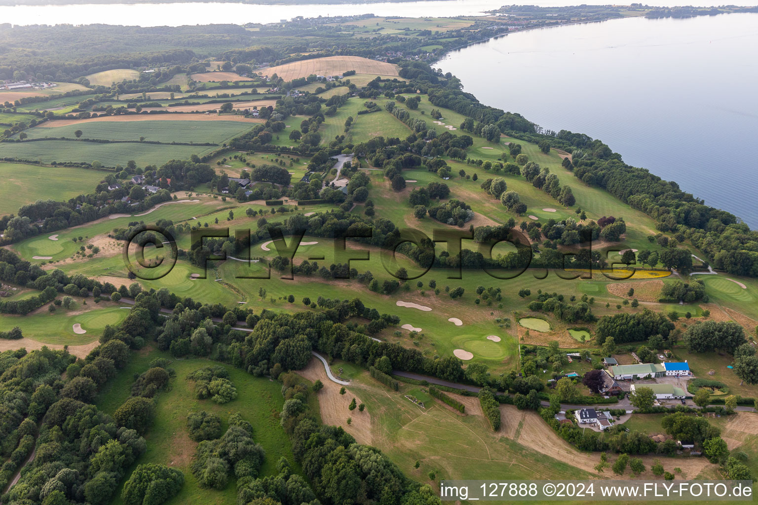 Image drone de Förde Golf Club eV Glücksburg à le quartier Bockholm in Glücksburg dans le département Schleswig-Holstein, Allemagne