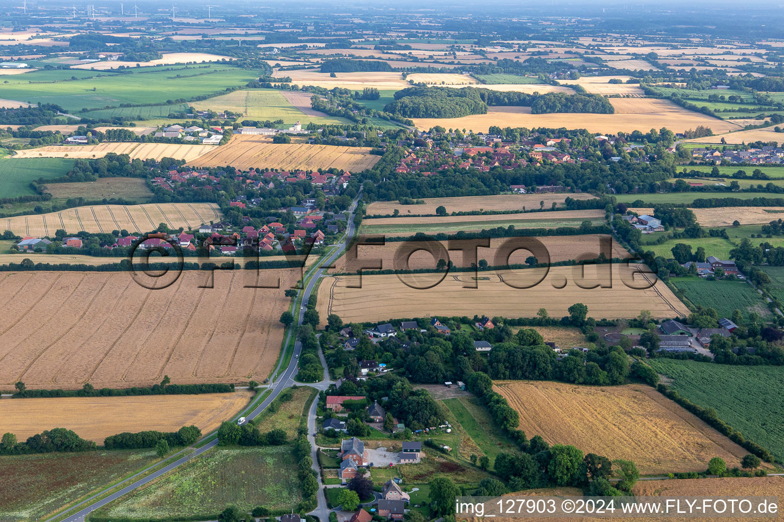 Vue aérienne de Quartier Langballigholz in Langballig dans le département Schleswig-Holstein, Allemagne