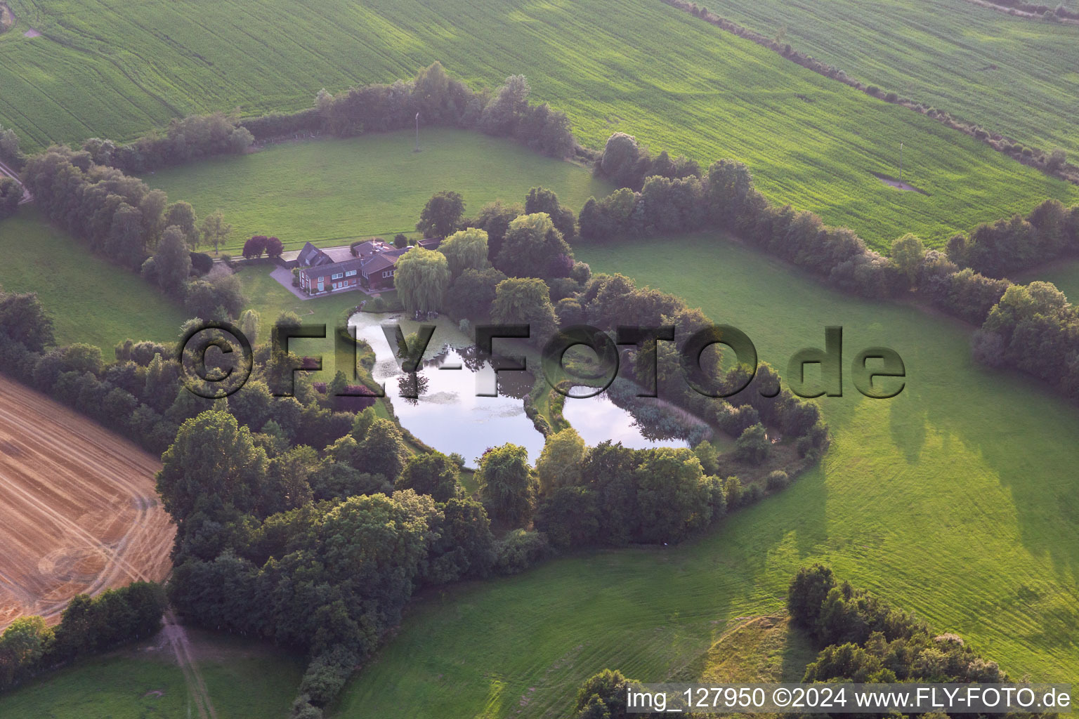 Vue aérienne de Quartier Roikier in Steinbergkirche dans le département Schleswig-Holstein, Allemagne