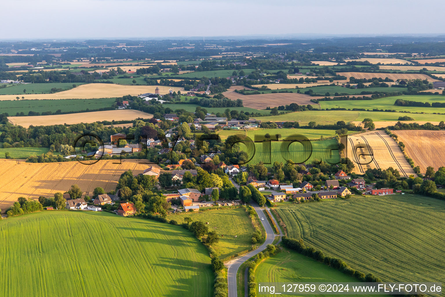 Vue aérienne de Quartier Kalleby in Steinbergkirche dans le département Schleswig-Holstein, Allemagne