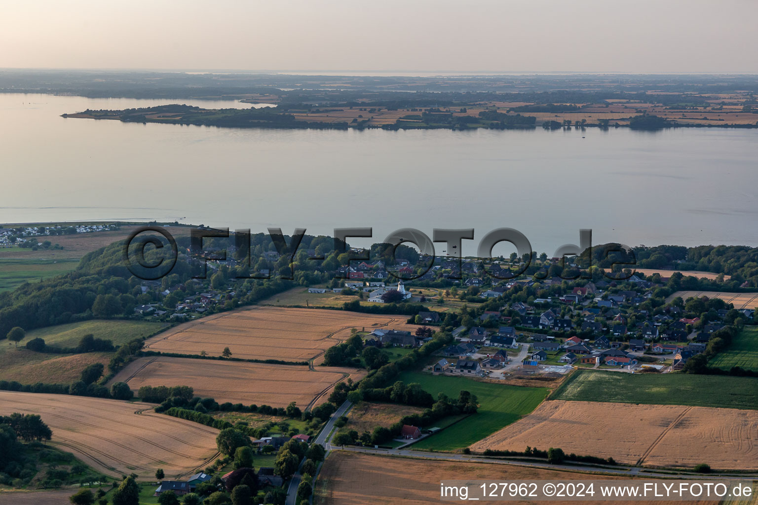 Vue aérienne de Westerholz dans le département Schleswig-Holstein, Allemagne