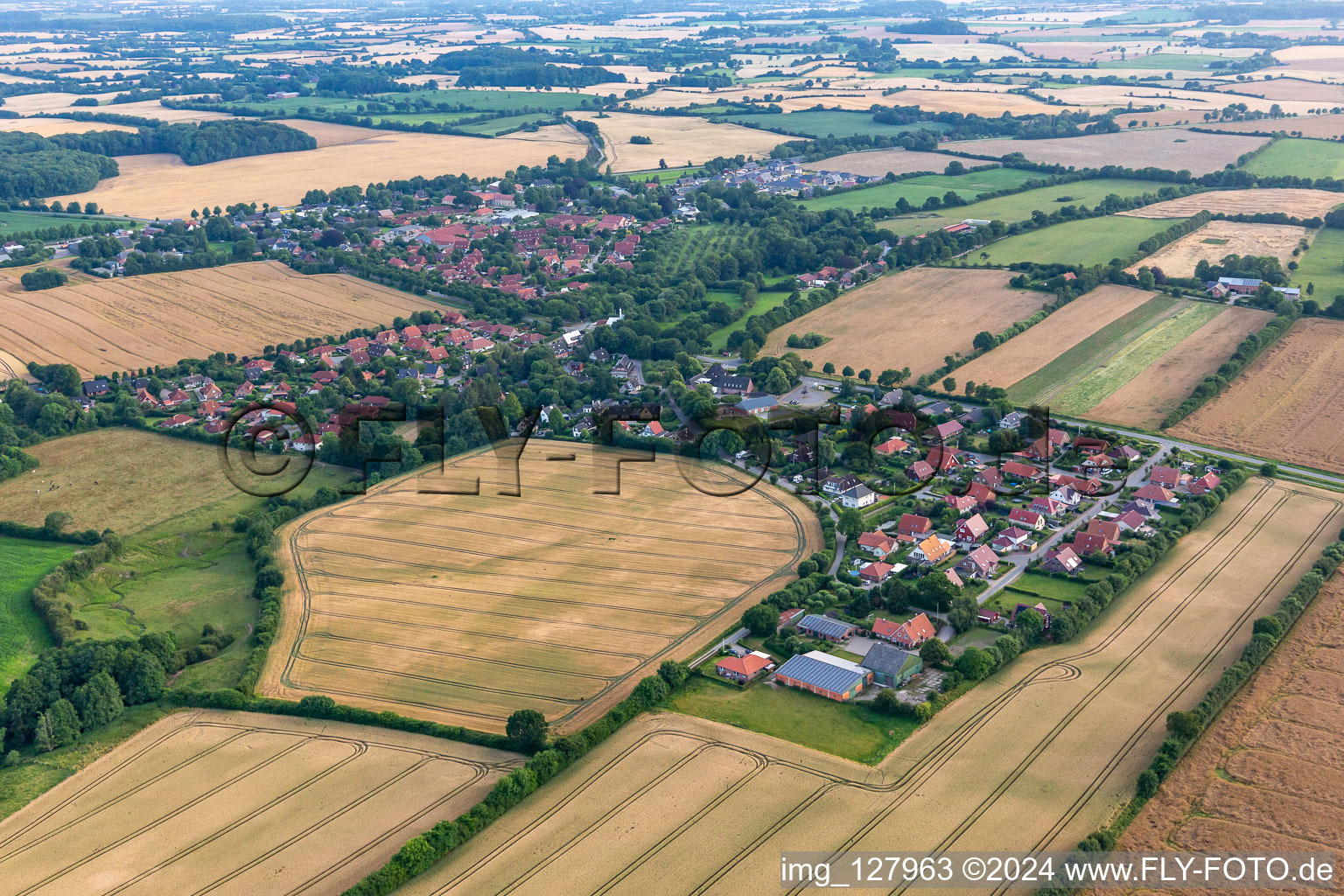 Vue aérienne de Quartier Unewattfeld in Langballig dans le département Schleswig-Holstein, Allemagne