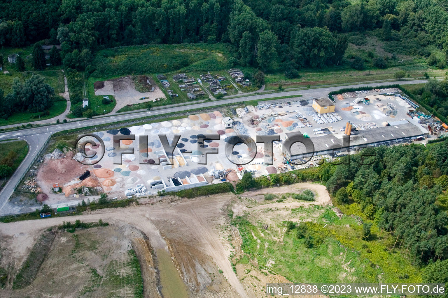 Quartier Neudorf in Graben-Neudorf dans le département Bade-Wurtemberg, Allemagne hors des airs