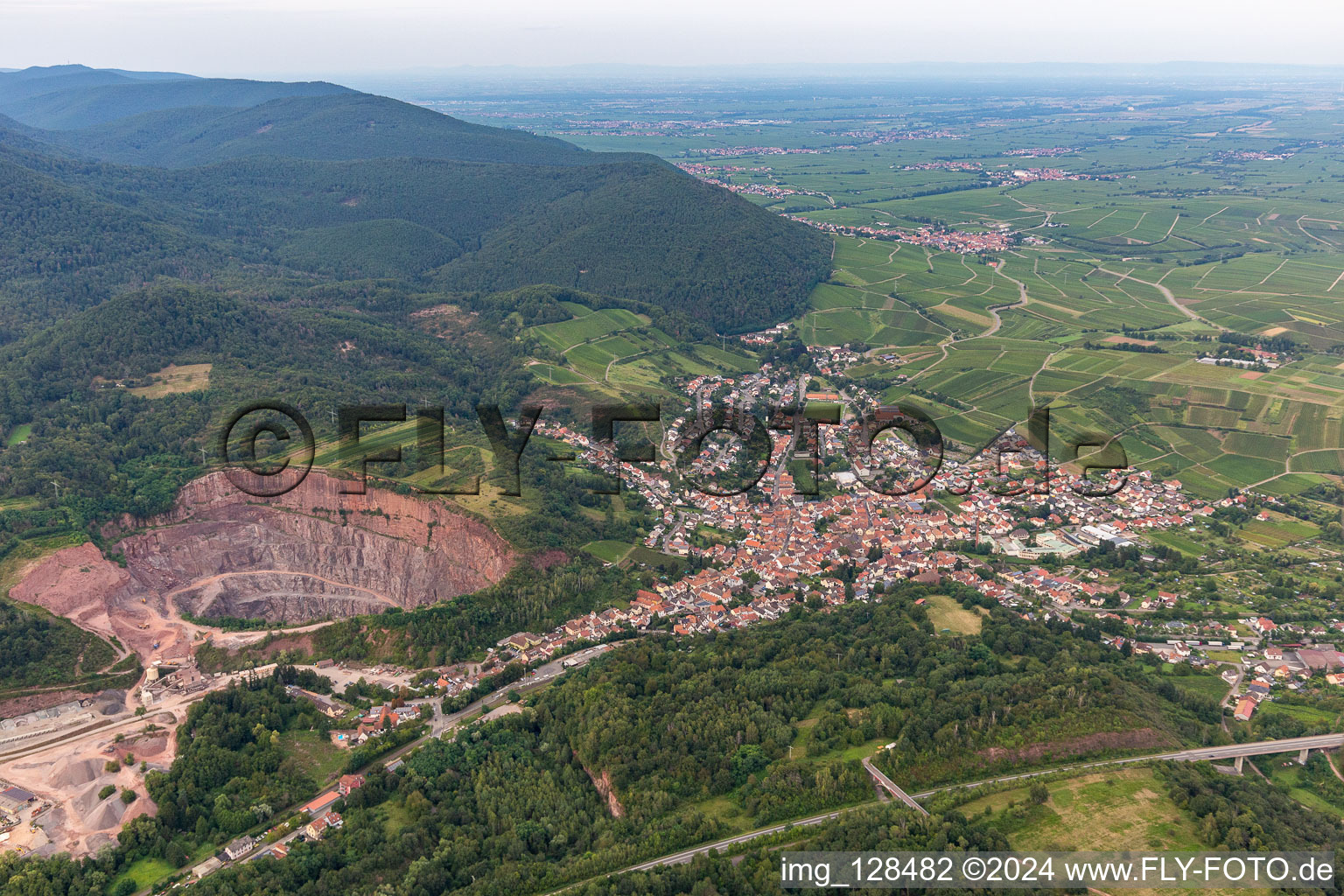 Albersweiler dans le département Rhénanie-Palatinat, Allemagne d'en haut