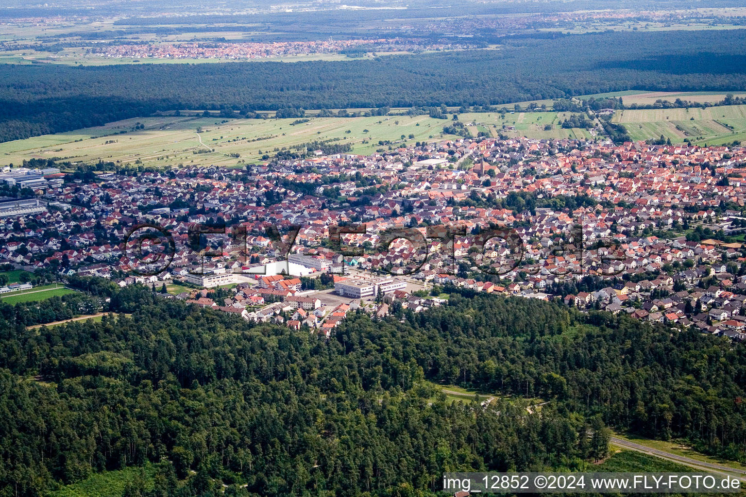 Photographie aérienne de Quartier Kirrlach in Waghäusel dans le département Bade-Wurtemberg, Allemagne