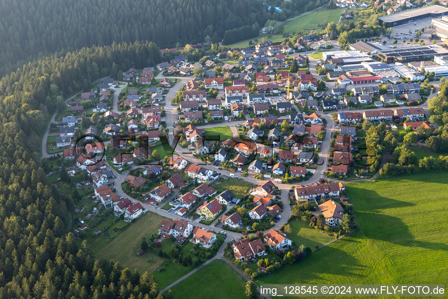 Vue aérienne de Loßburg dans le département Bade-Wurtemberg, Allemagne