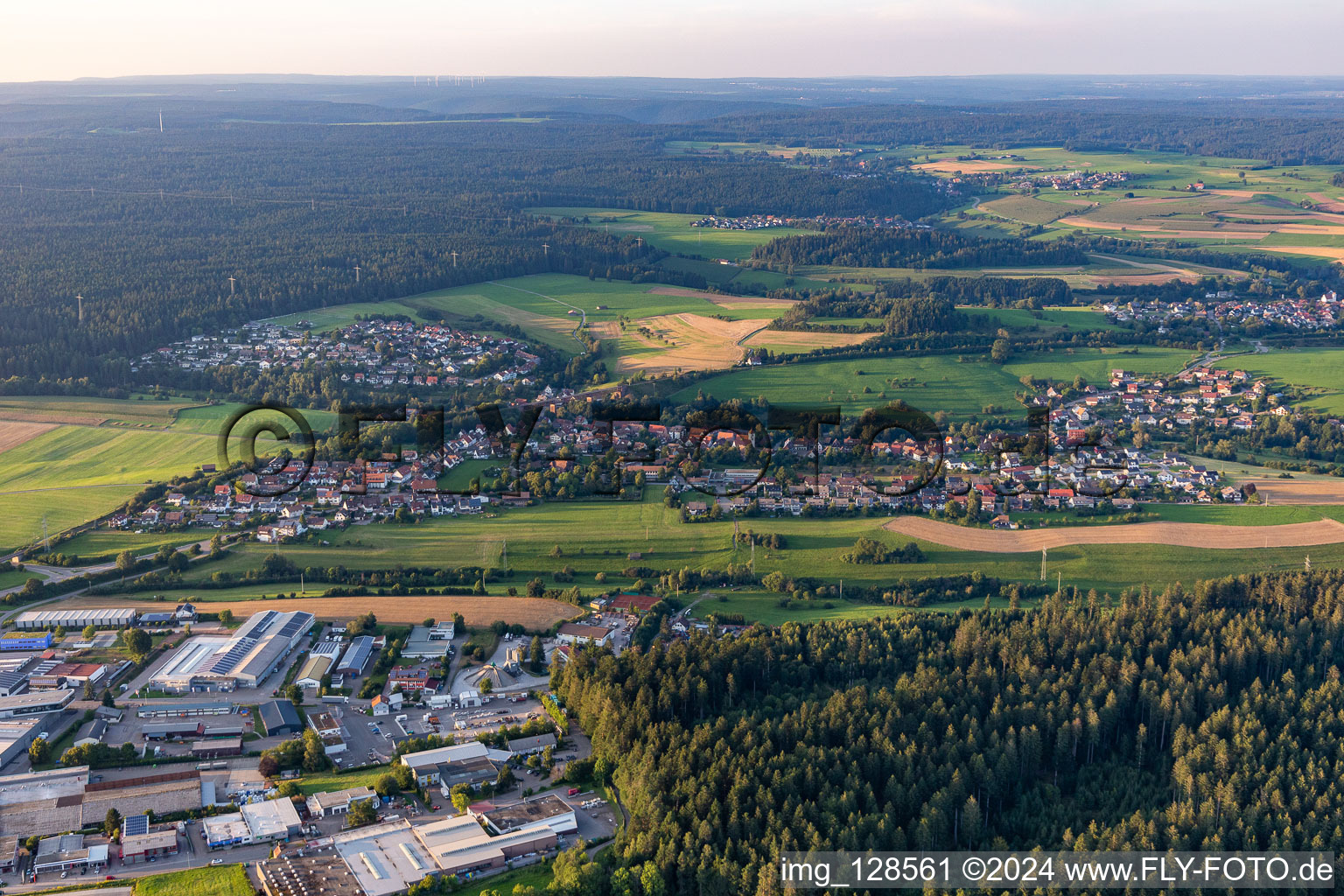 Vue aérienne de Quartier Wittlensweiler in Freudenstadt dans le département Bade-Wurtemberg, Allemagne