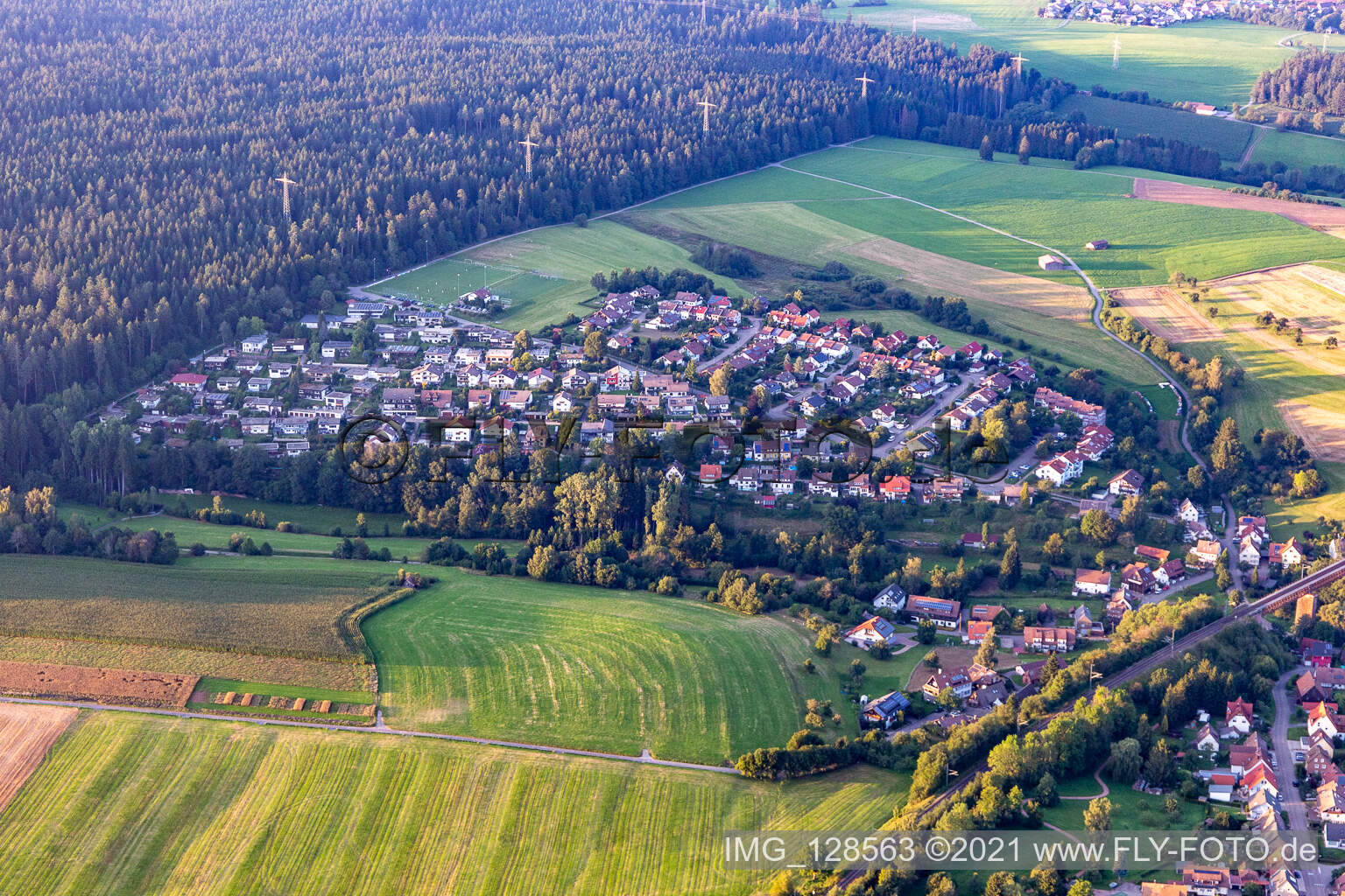 Vue aérienne de Freudenstadt dans le département Bade-Wurtemberg, Allemagne