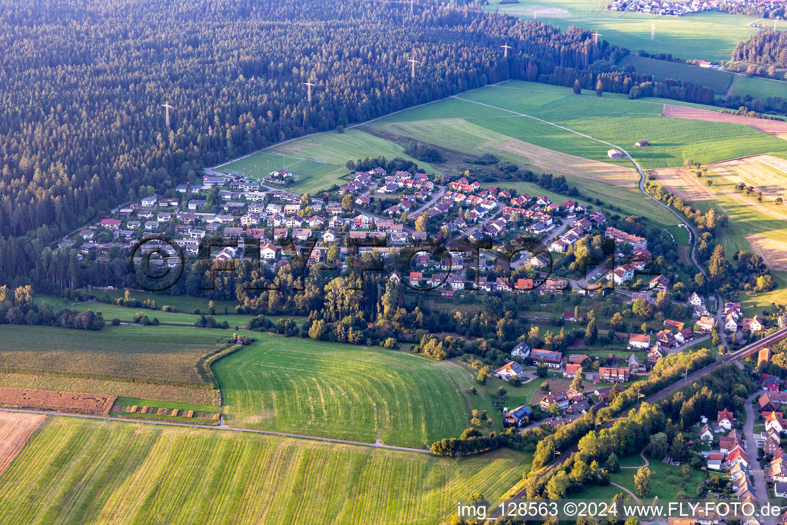 Vue aérienne de Quartier Wittlensweiler in Freudenstadt dans le département Bade-Wurtemberg, Allemagne