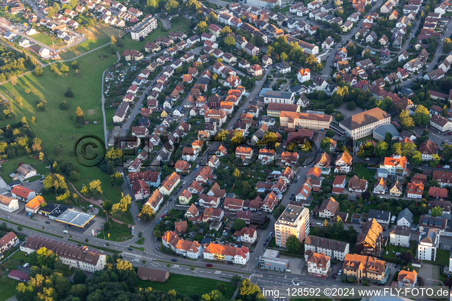 Vue aérienne de Freudenstadt dans le département Bade-Wurtemberg, Allemagne