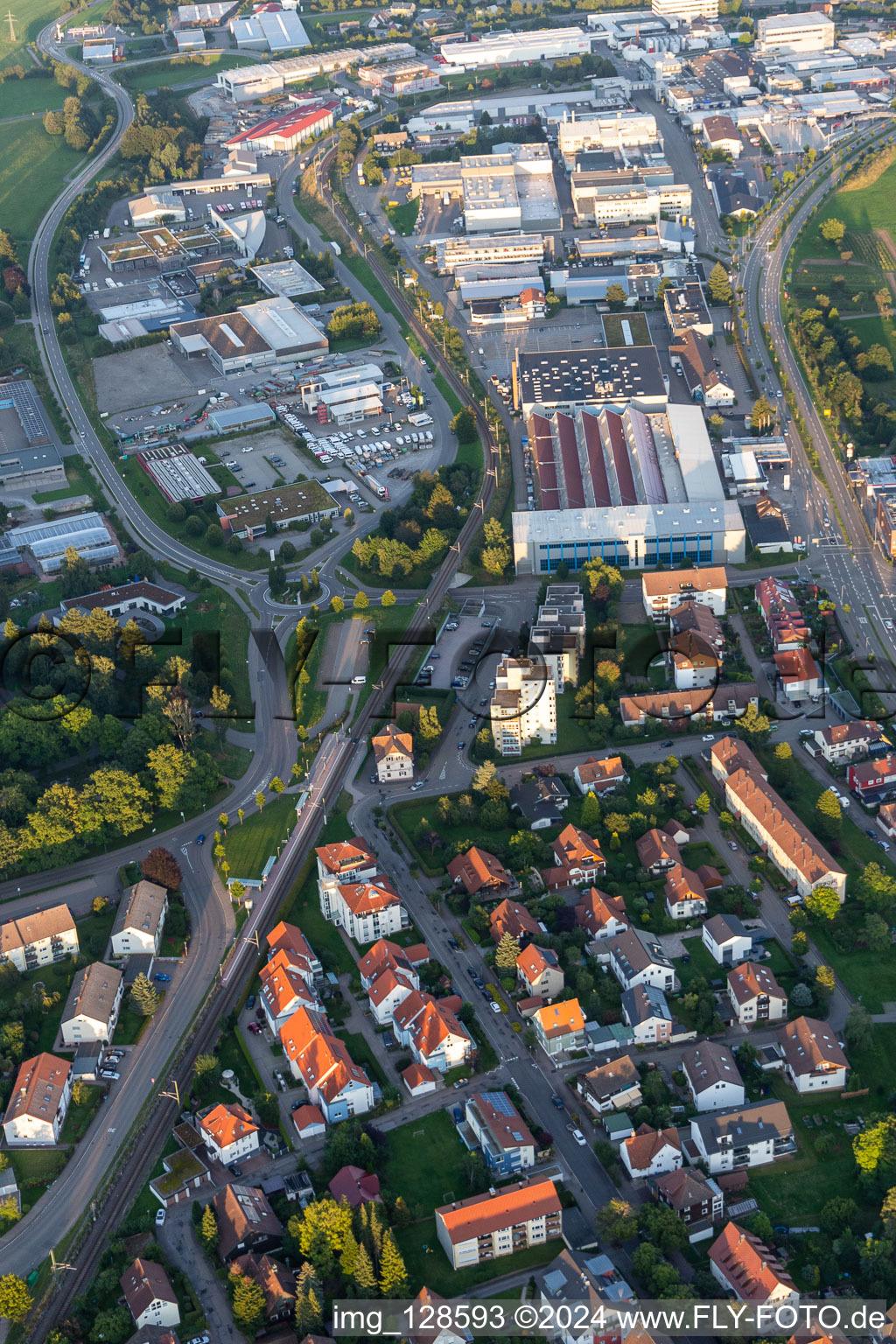 Photographie aérienne de Zone industrielle Robert-Bürkle-Straße à Freudenstadt dans le département Bade-Wurtemberg, Allemagne