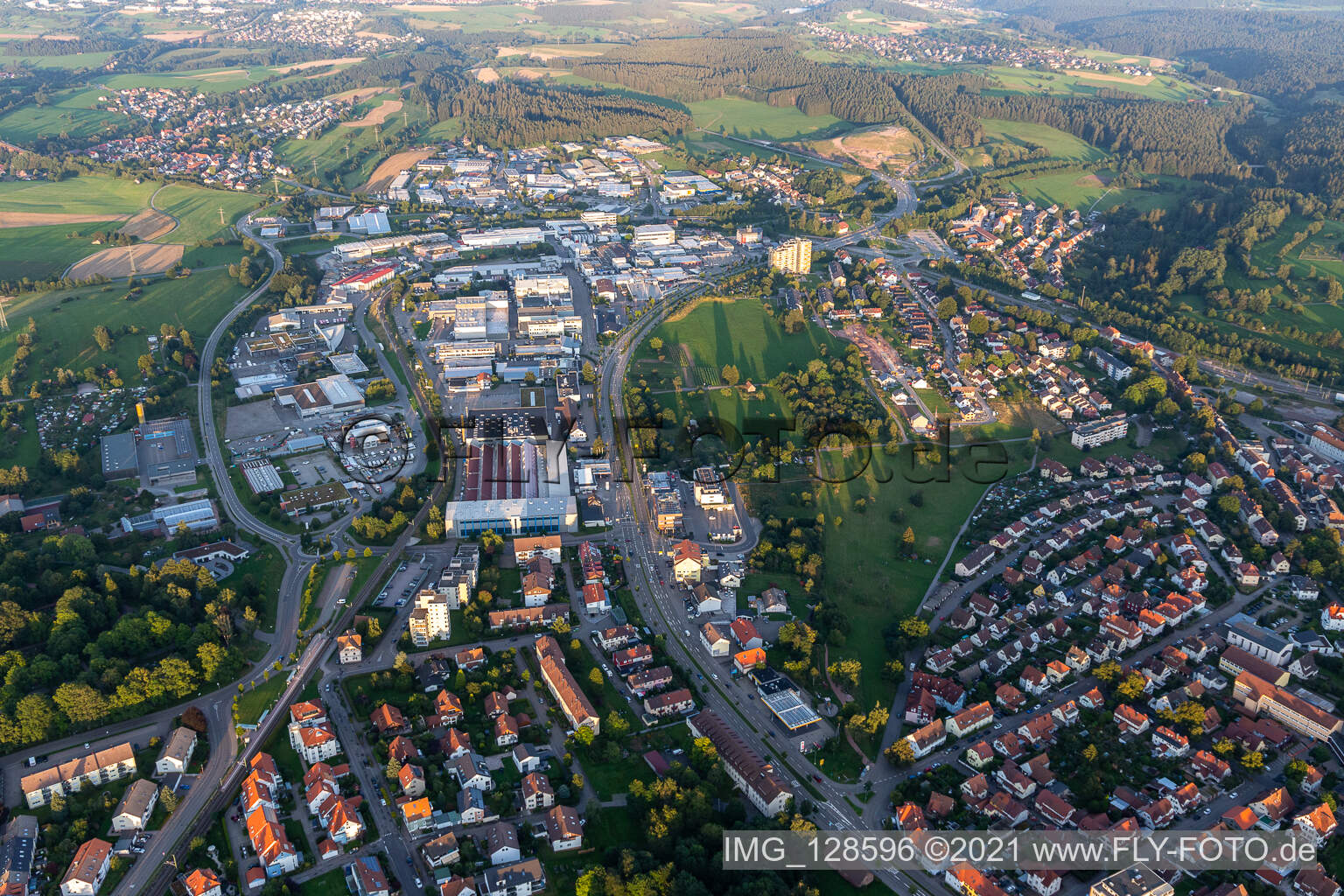 Photographie aérienne de Zone industrielle à Freudenstadt dans le département Bade-Wurtemberg, Allemagne