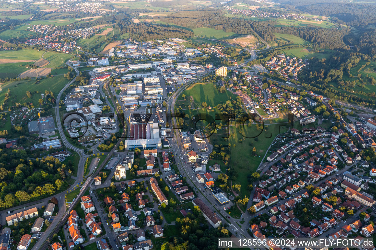 Photographie aérienne de Zone industrielle à Freudenstadt dans le département Bade-Wurtemberg, Allemagne