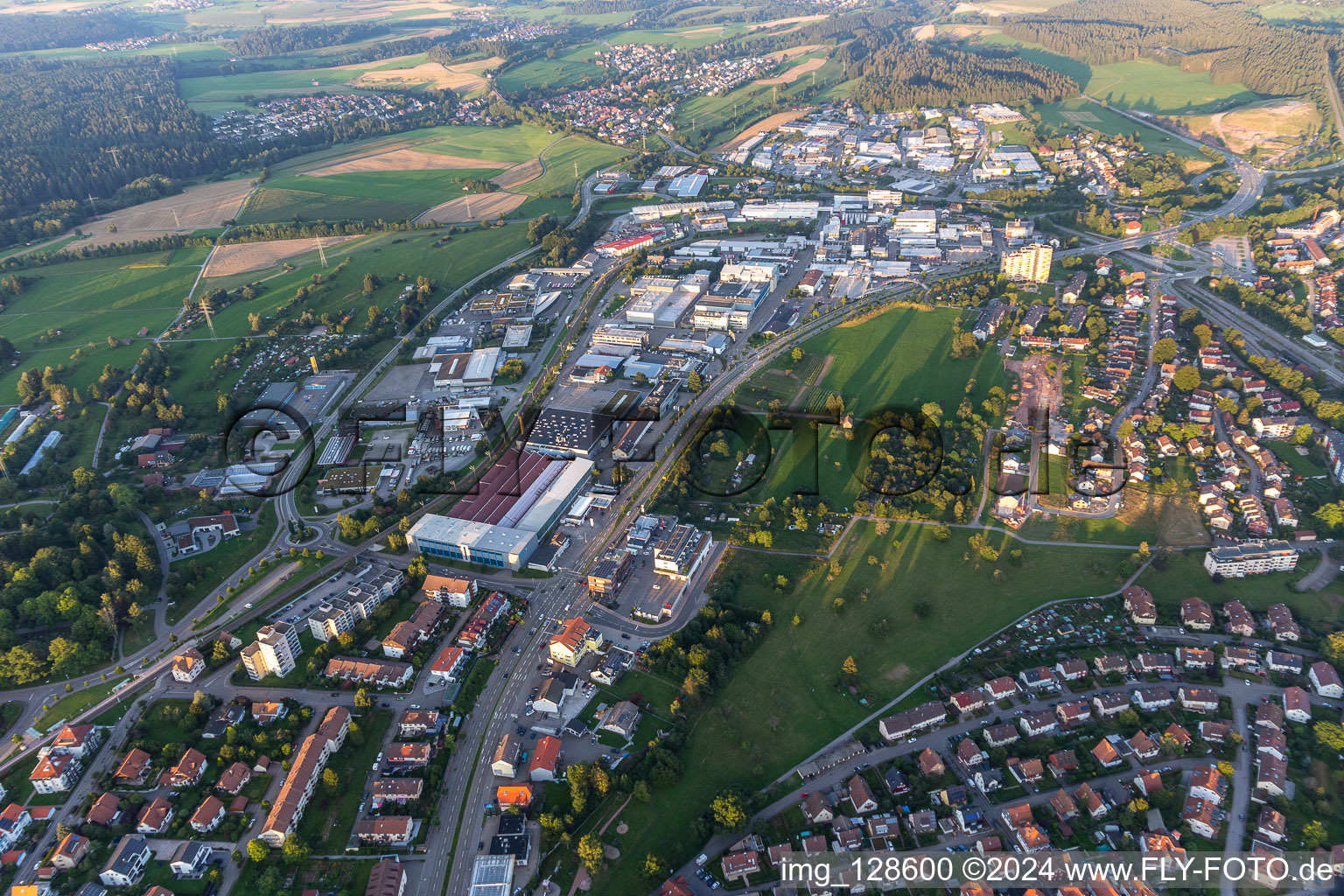 Freudenstadt dans le département Bade-Wurtemberg, Allemagne d'en haut