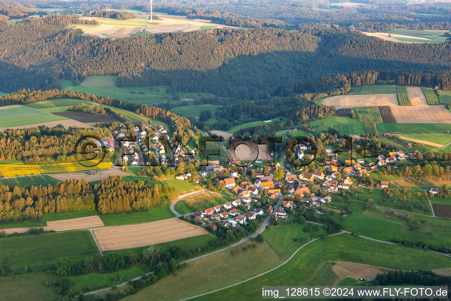 Vue aérienne de Quartier Fürnsal in Dornhan dans le département Bade-Wurtemberg, Allemagne