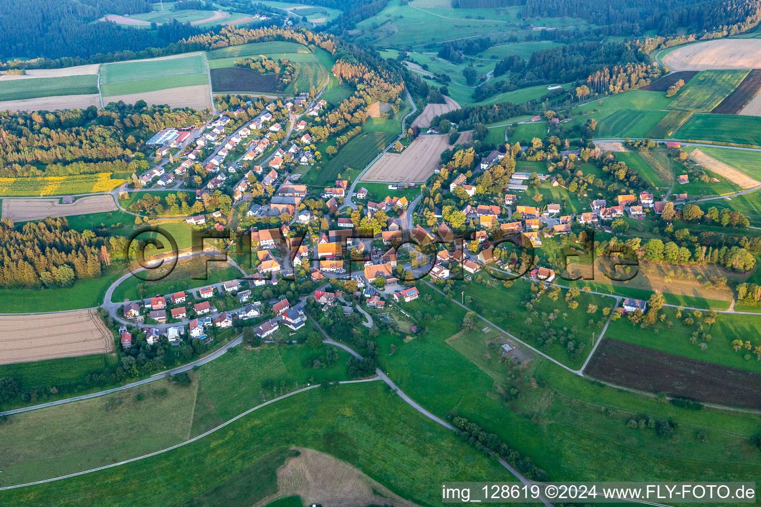 Vue aérienne de Quartier Fürnsal in Dornhan dans le département Bade-Wurtemberg, Allemagne