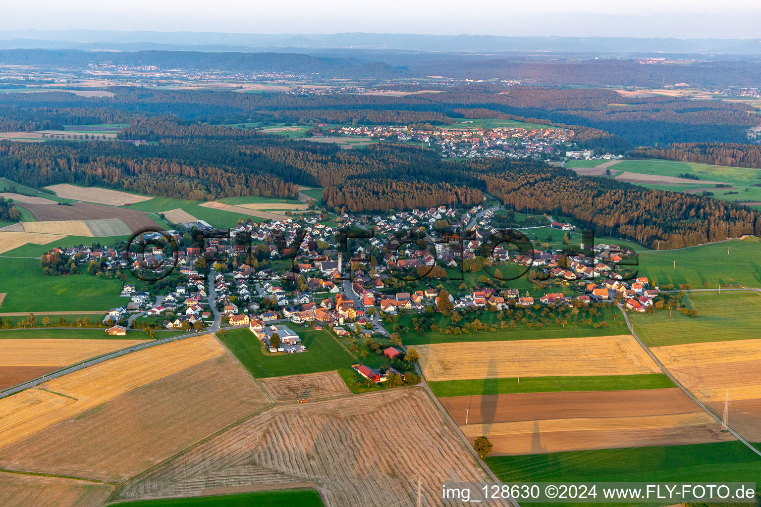 Vue aérienne de Quartier Marschalkenzimmern in Dornhan dans le département Bade-Wurtemberg, Allemagne