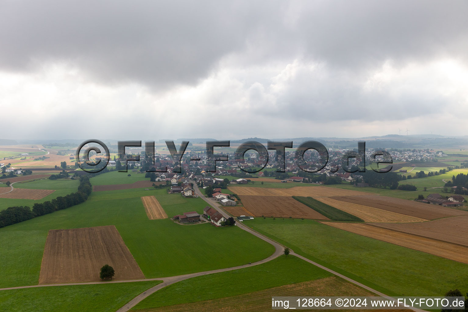 Vue aérienne de Quartier Seedorf in Dunningen dans le département Bade-Wurtemberg, Allemagne