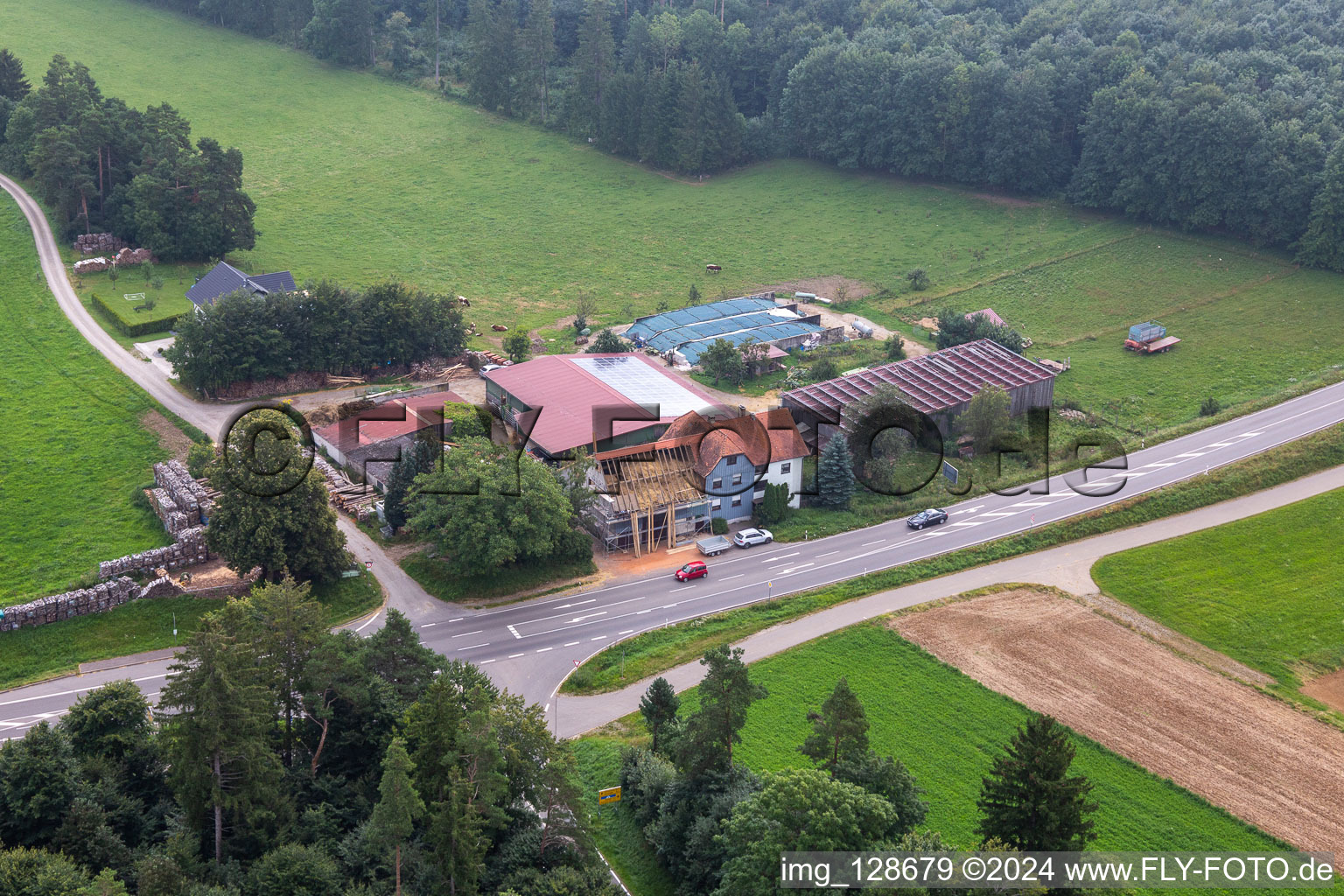 Vue oblique de Villingendorf dans le département Bade-Wurtemberg, Allemagne