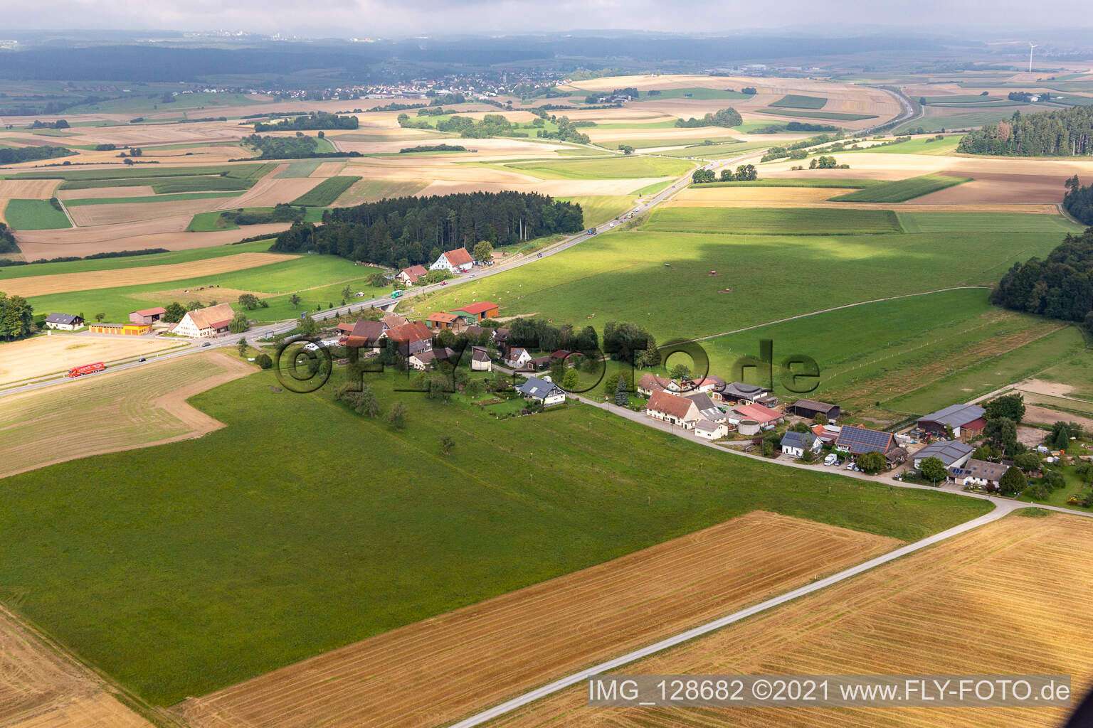 Vue aérienne de Hochwald à Rottweil dans le département Bade-Wurtemberg, Allemagne