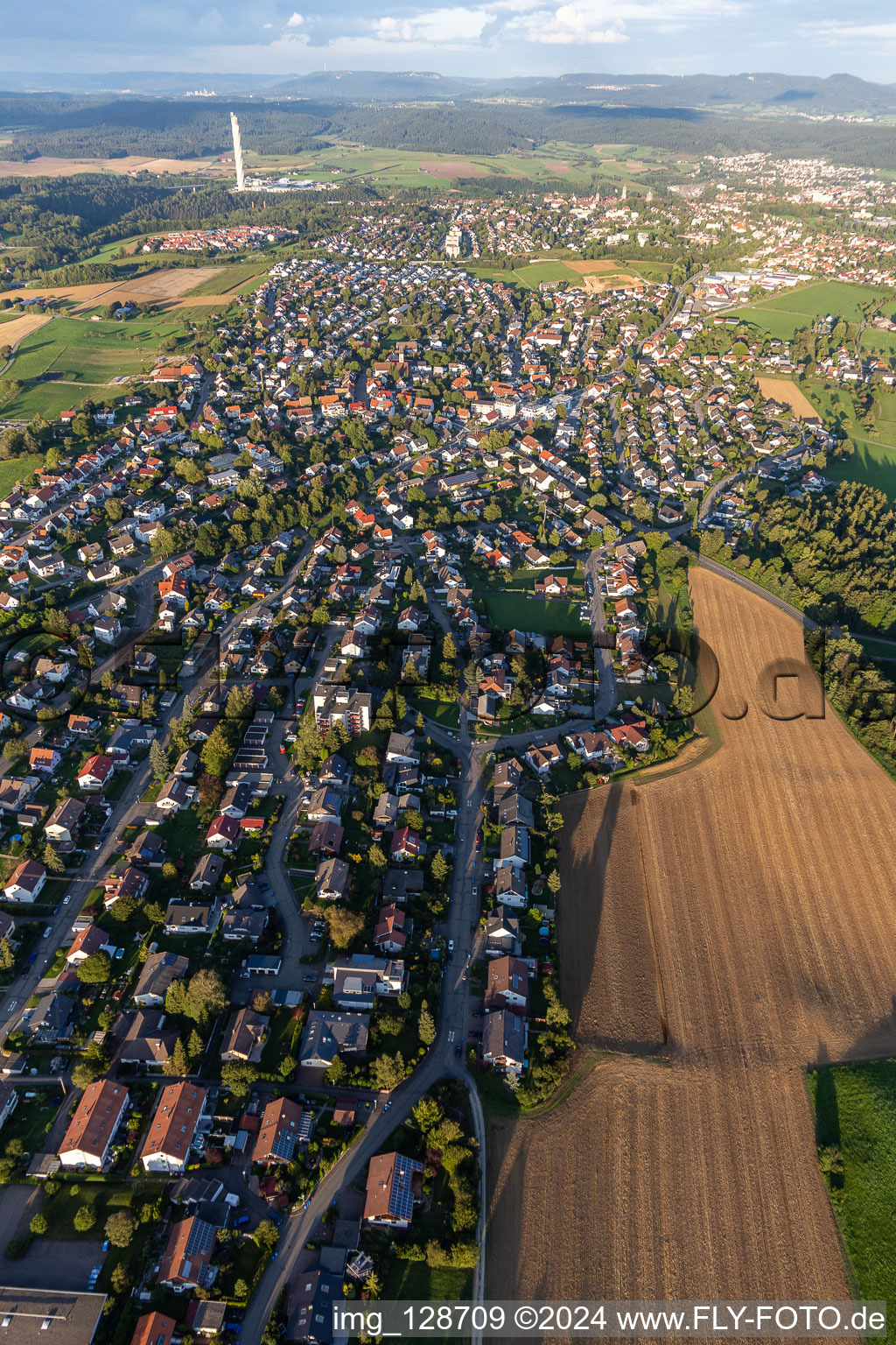 Vue oblique de Quartier Zimmern Oberbayern Rottweil in Zimmern ob Rottweil dans le département Bade-Wurtemberg, Allemagne