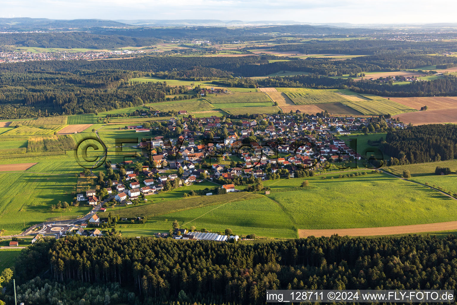 Vue aérienne de Quartier Hausen ob Rottweil in Rottweil dans le département Bade-Wurtemberg, Allemagne