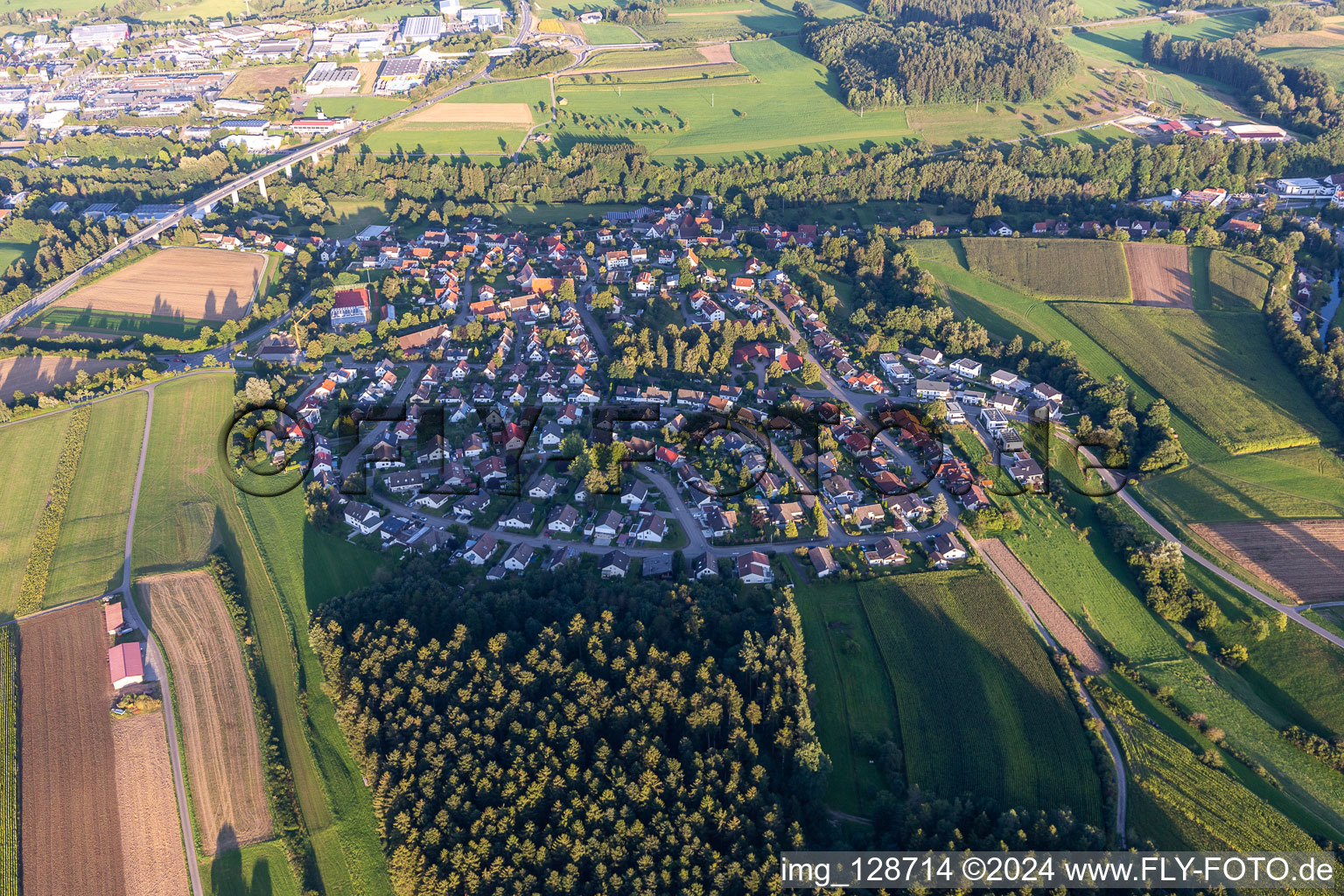 Vue aérienne de Quartier Bühlingen in Rottweil dans le département Bade-Wurtemberg, Allemagne