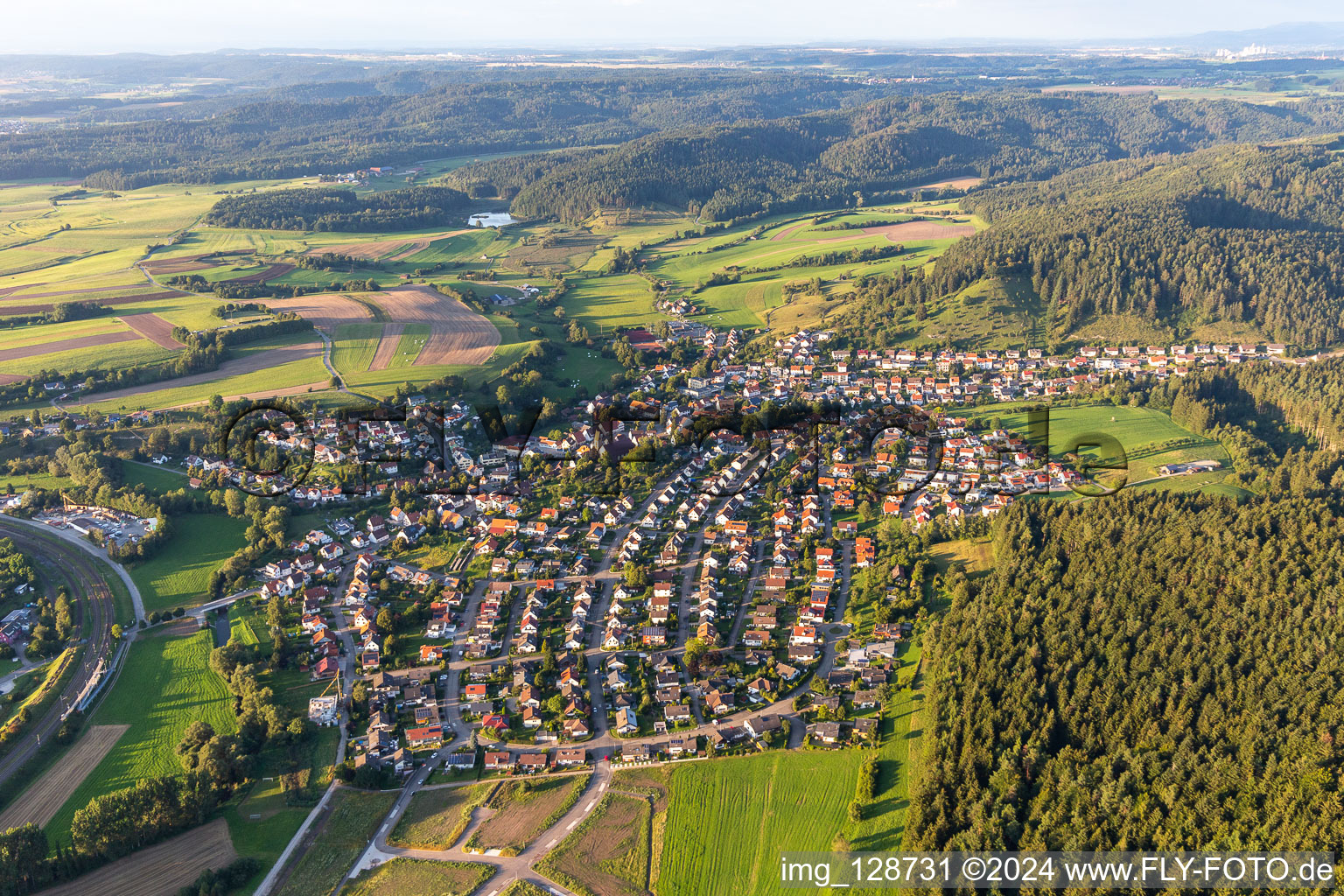 Vue aérienne de Quartier Göllsdorf in Rottweil dans le département Bade-Wurtemberg, Allemagne