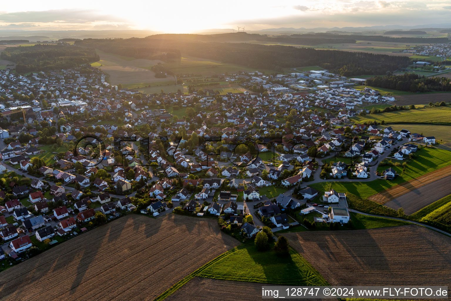 Villingendorf dans le département Bade-Wurtemberg, Allemagne vue d'en haut