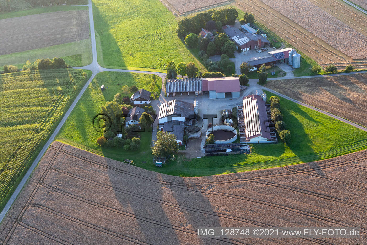 Vue aérienne de Vieille rue Talhauser à Villingendorf dans le département Bade-Wurtemberg, Allemagne