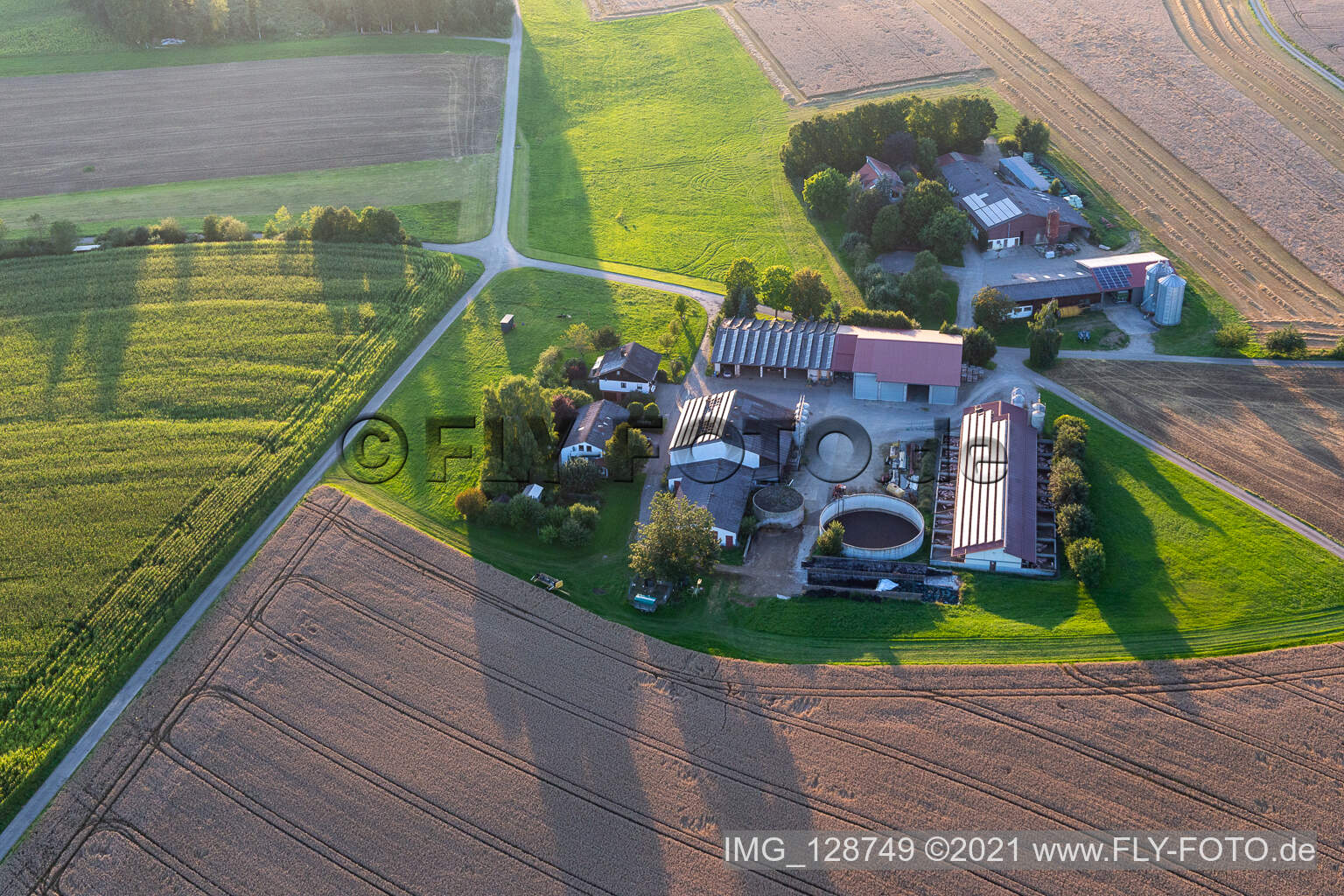 Vue aérienne de Vieille rue Talhauser à Villingendorf dans le département Bade-Wurtemberg, Allemagne