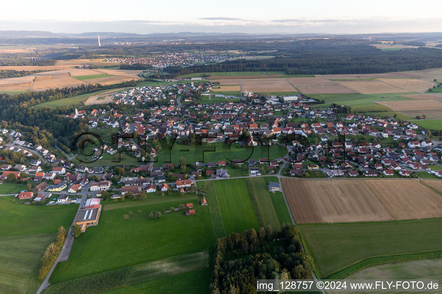 Quartier Herrenzimmern in Bösingen dans le département Bade-Wurtemberg, Allemagne hors des airs