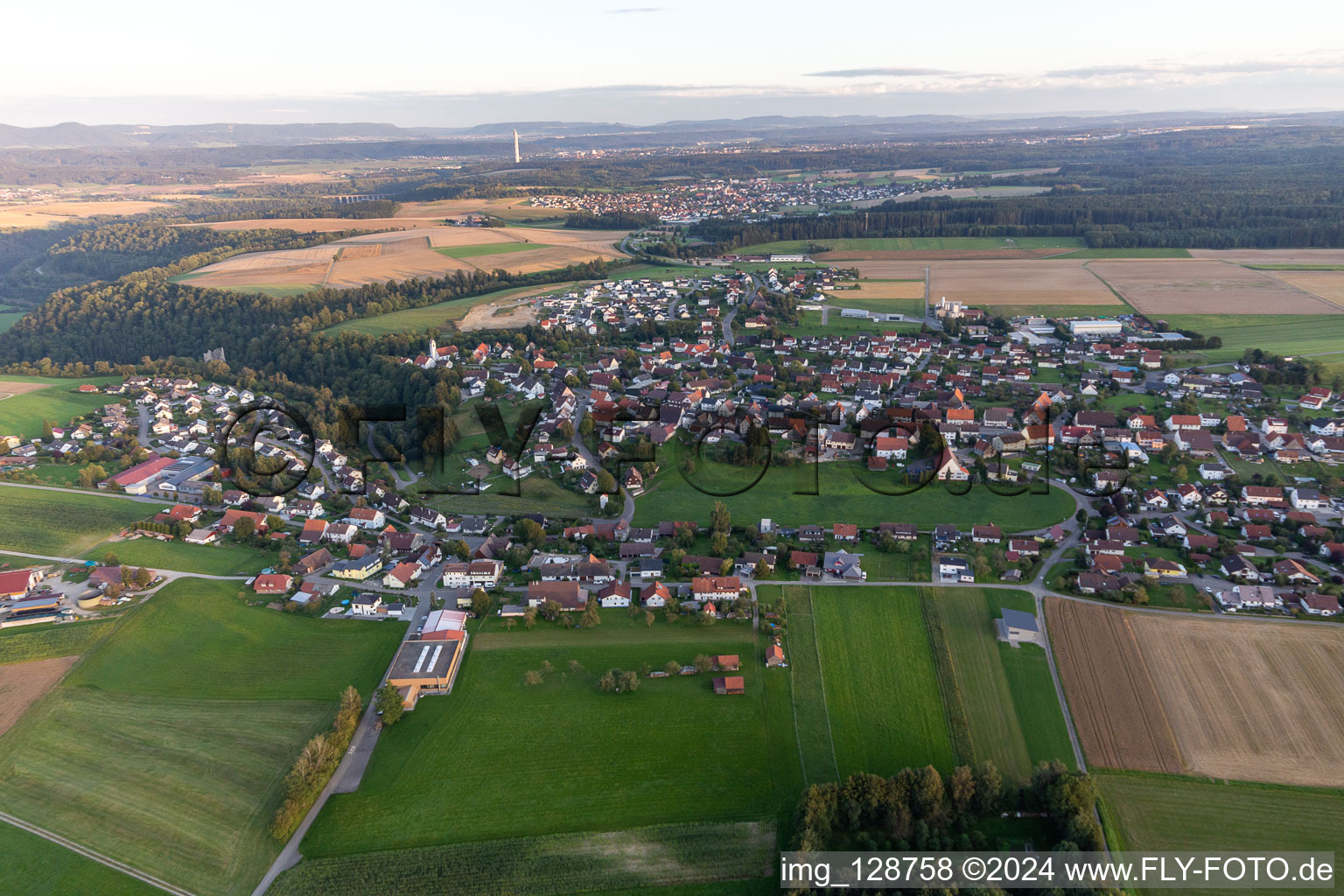 Quartier Herrenzimmern in Bösingen dans le département Bade-Wurtemberg, Allemagne vue d'en haut