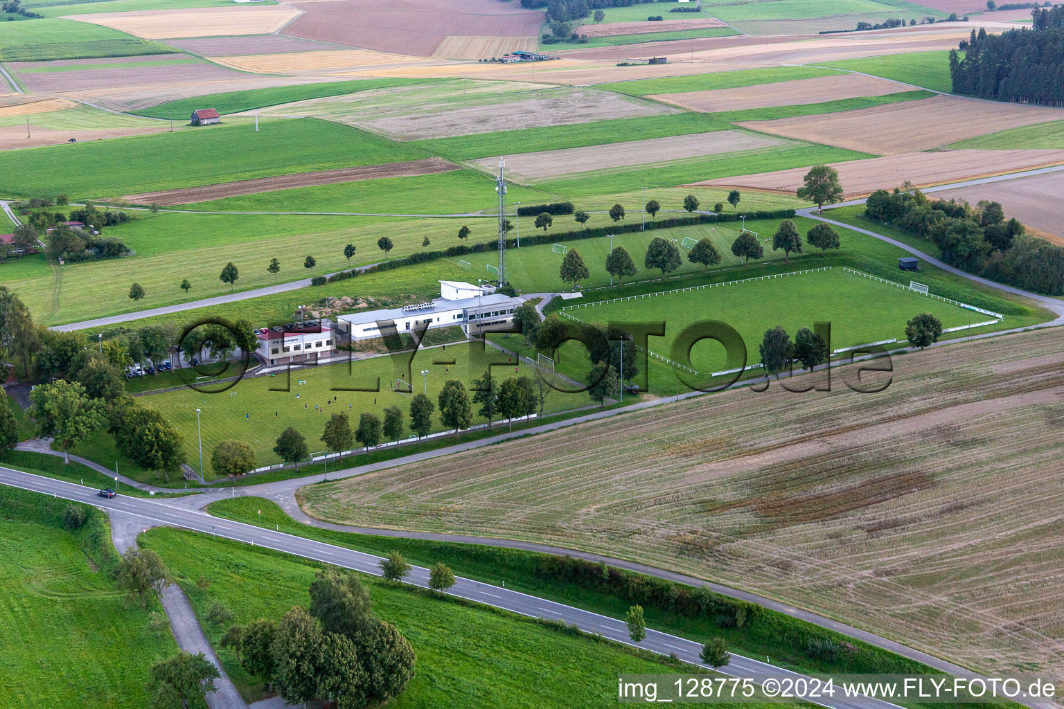 Vue aérienne de VFB Bösingen eV à Bösingen dans le département Bade-Wurtemberg, Allemagne