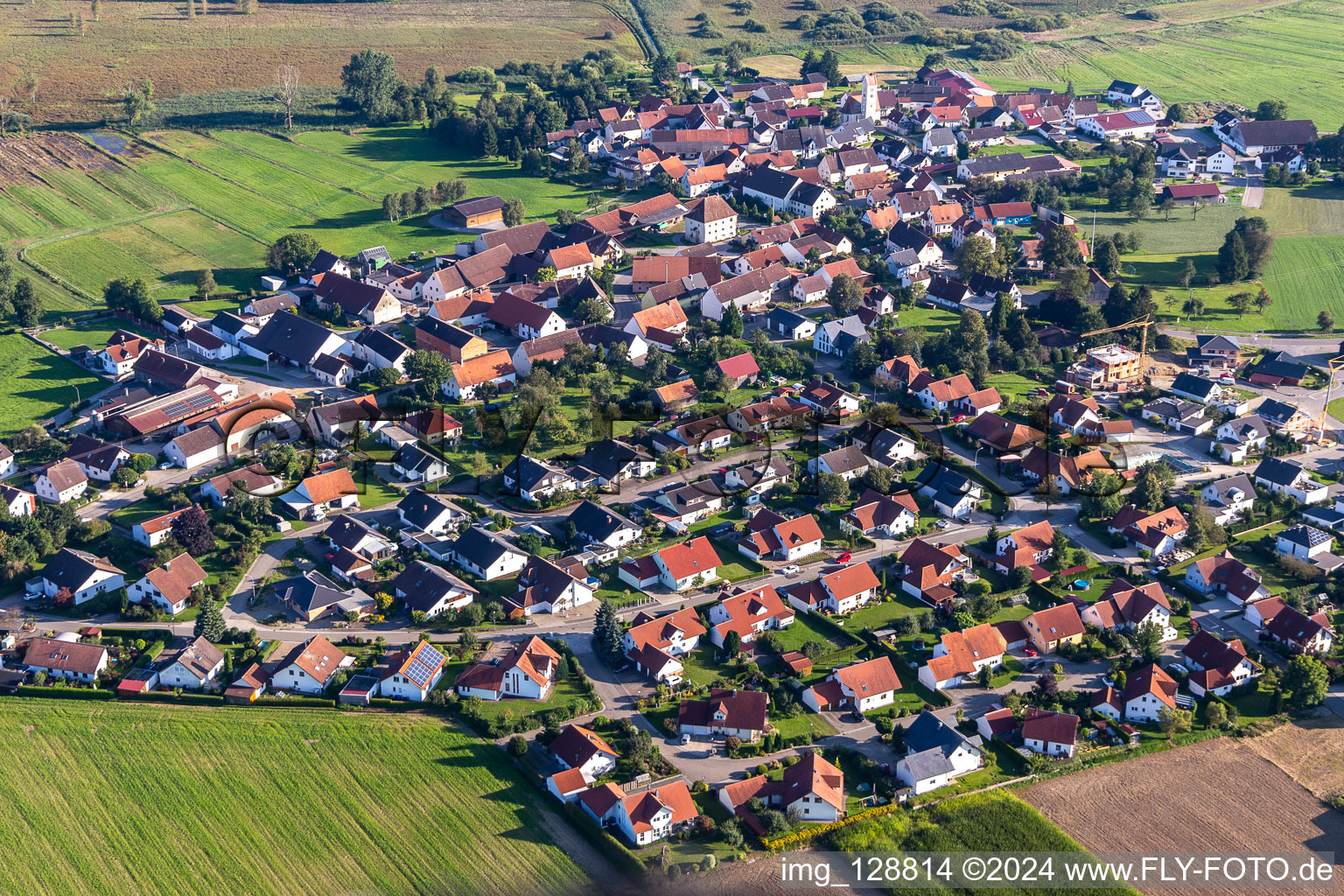 Photographie aérienne de Alleshausen dans le département Bade-Wurtemberg, Allemagne