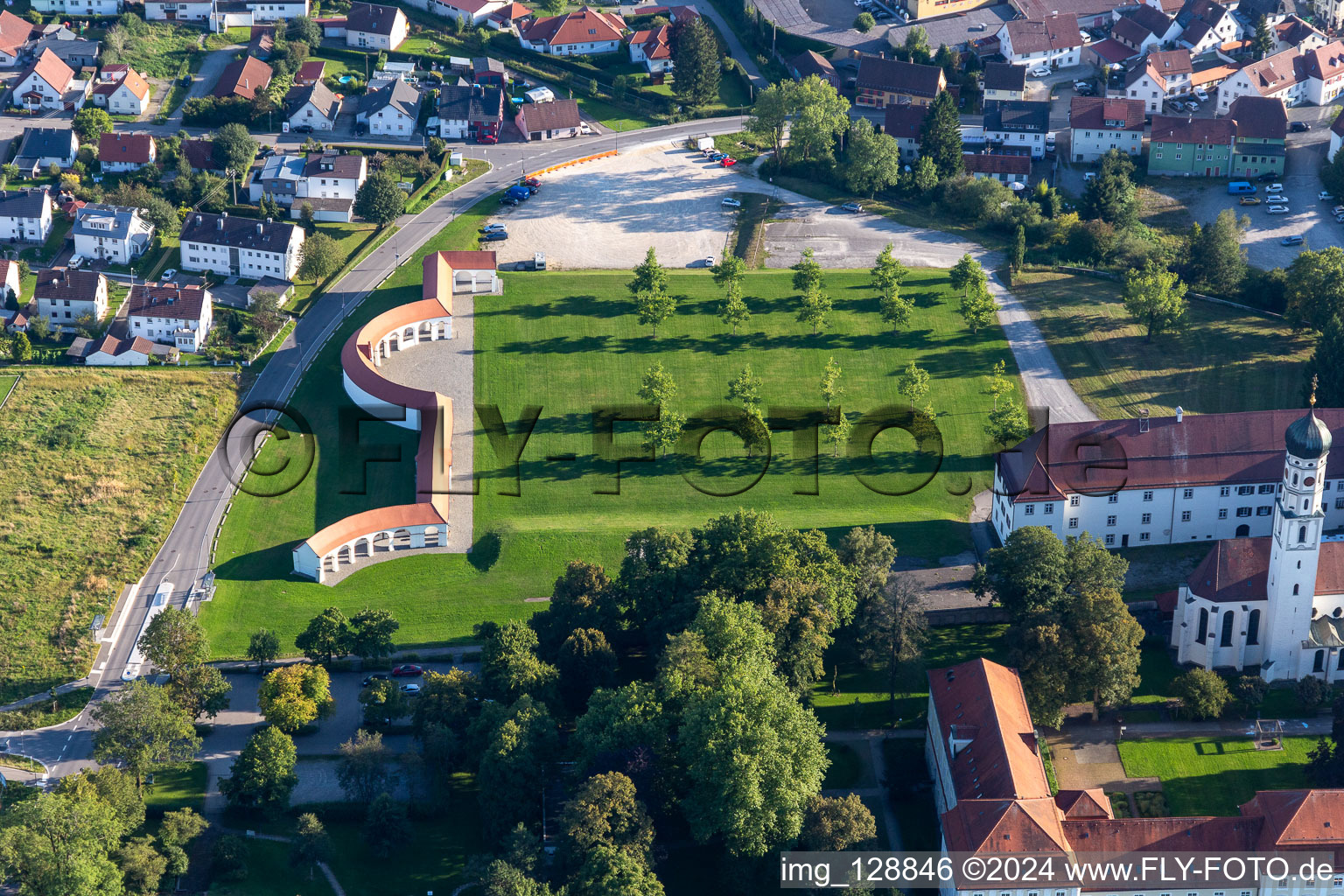 Vue aérienne de Monastère de Schussenried à le quartier Roppertsweiler in Bad Schussenried dans le département Bade-Wurtemberg, Allemagne