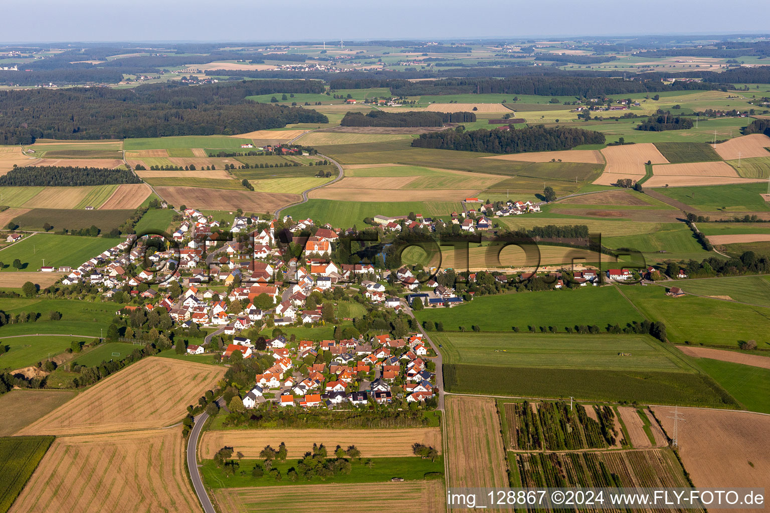 Vue aérienne de Quartier Michelwinnaden in Bad Waldsee dans le département Bade-Wurtemberg, Allemagne