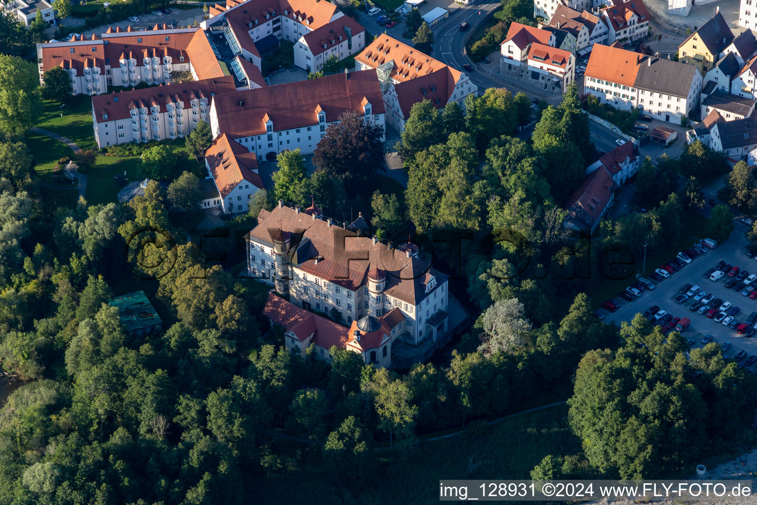 Vue aérienne de Verrouillage à le quartier Steinach in Bad Waldsee dans le département Bade-Wurtemberg, Allemagne