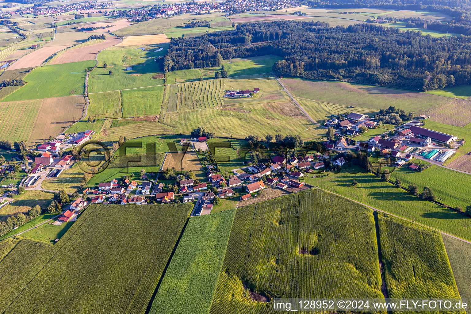 Vue aérienne de Quartier Obermöllenbronn in Bad Waldsee dans le département Bade-Wurtemberg, Allemagne